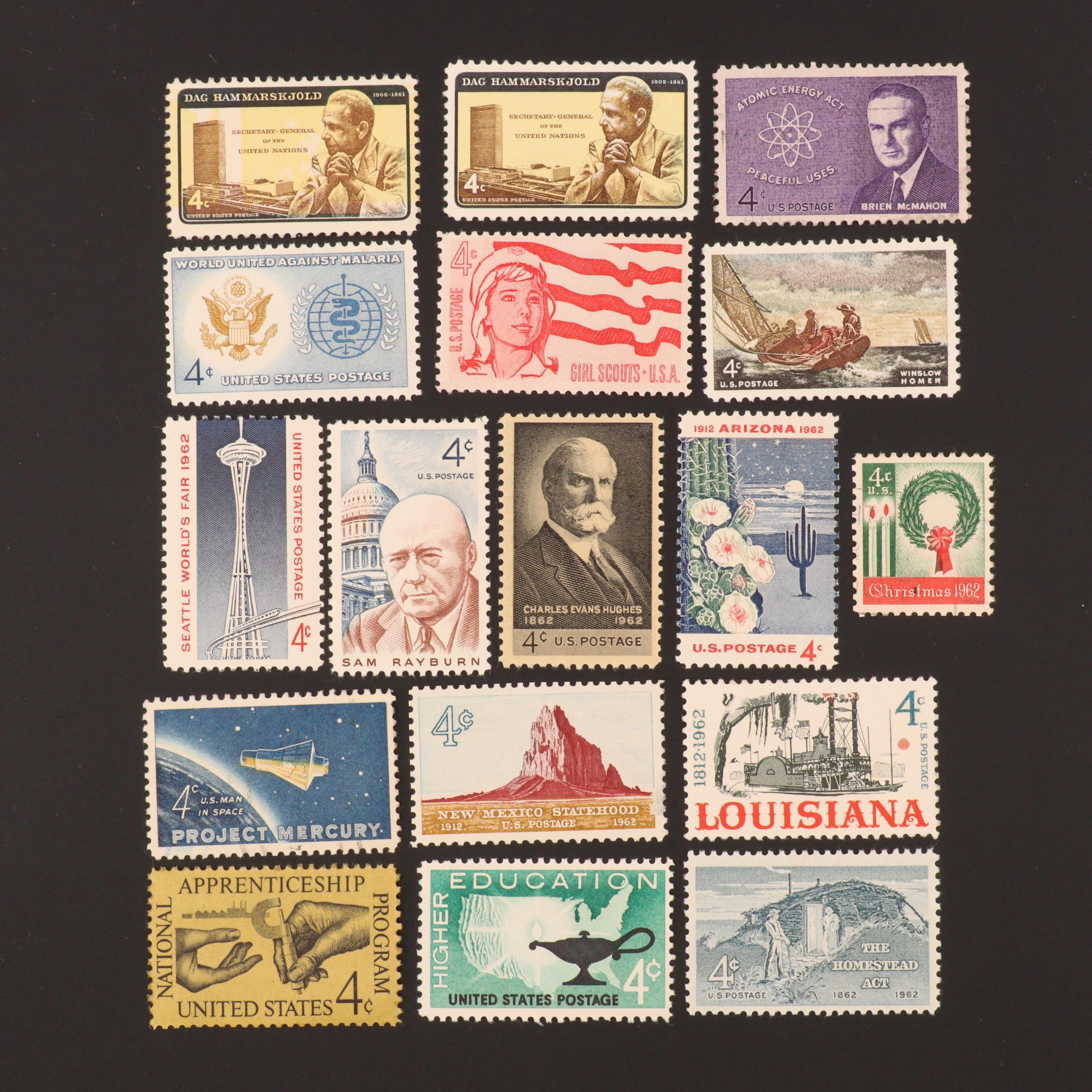 Group of Over 1000 U.S. Commemorative Postage Stamps