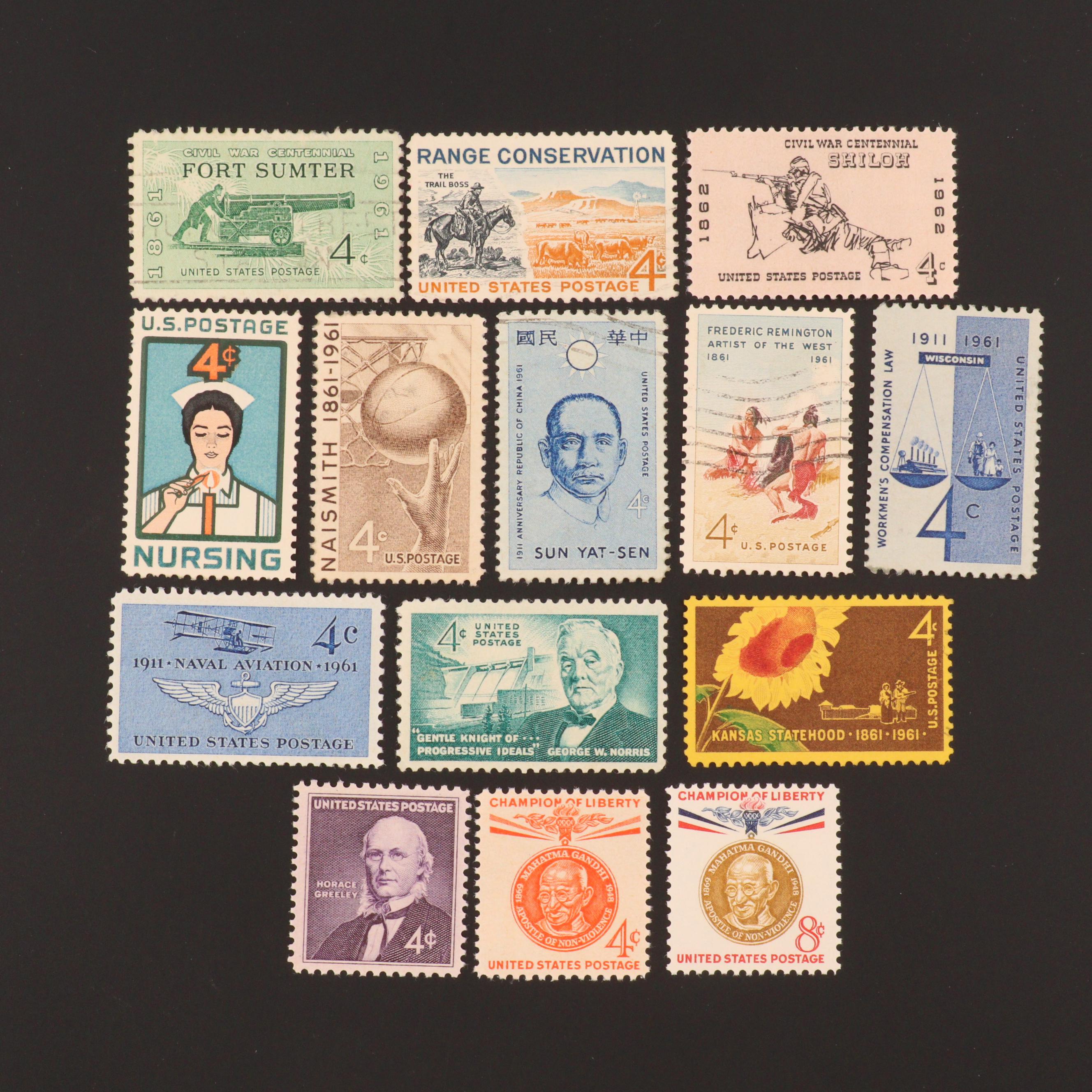 Group of Over 1000 U.S. Commemorative Postage Stamps