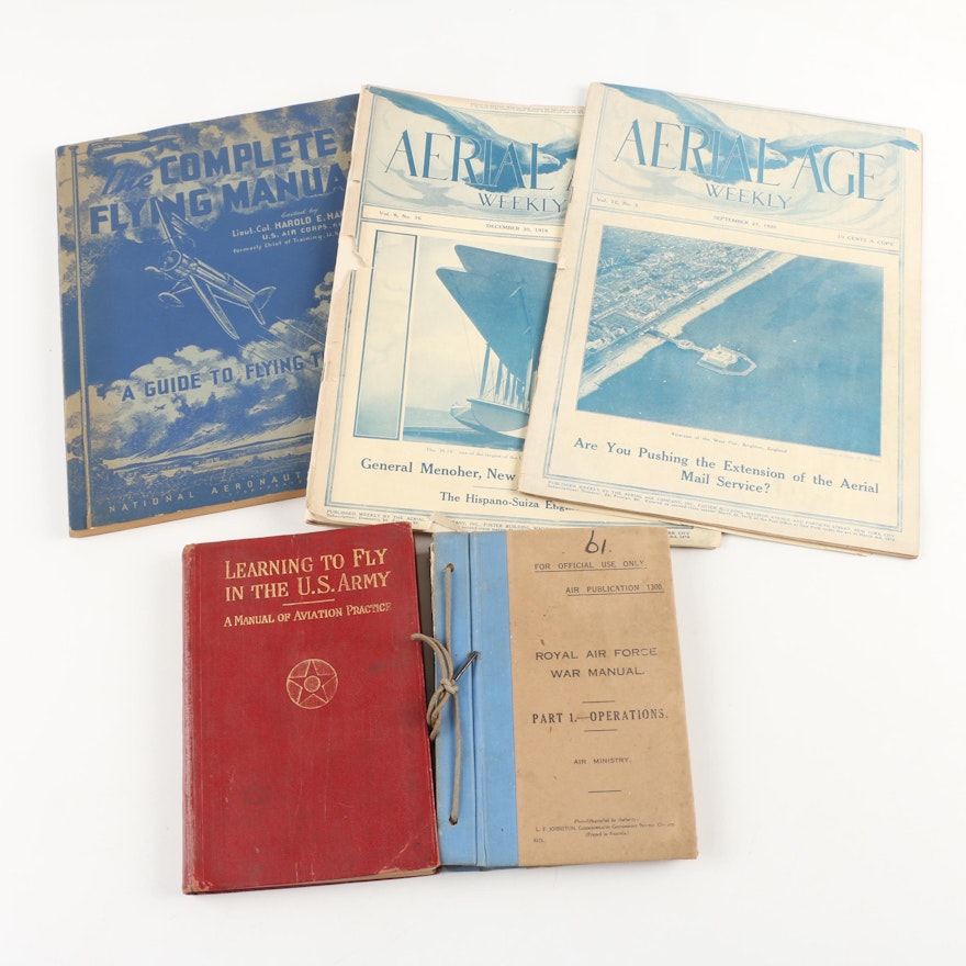 Military and Recreation Aviation Manuals and Magazines