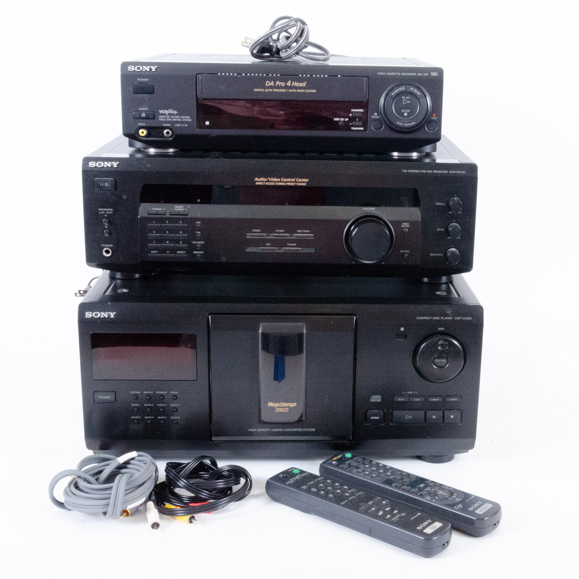 Sony Audio Visual Control Center, Compact Disc Player and Cassette Recorder