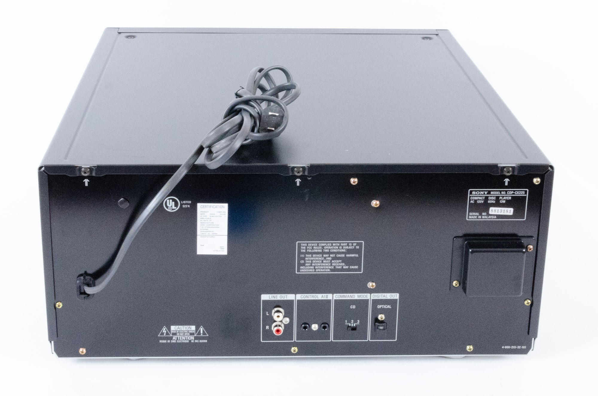 Sony Audio Visual Control Center, Compact Disc Player and Cassette Recorder