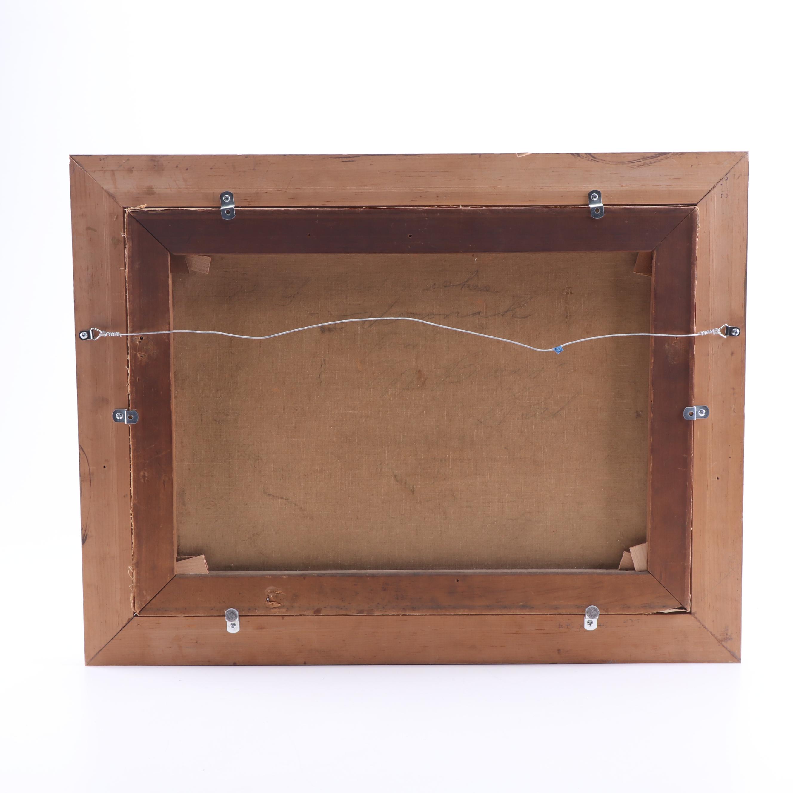 Nannie Ruth Ransom Copy Oil Painting after Carl Christian Dahlgren