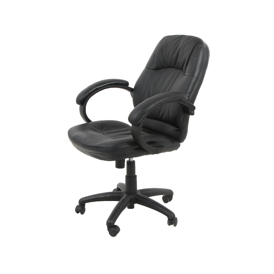 Rolling Leather Office Chair