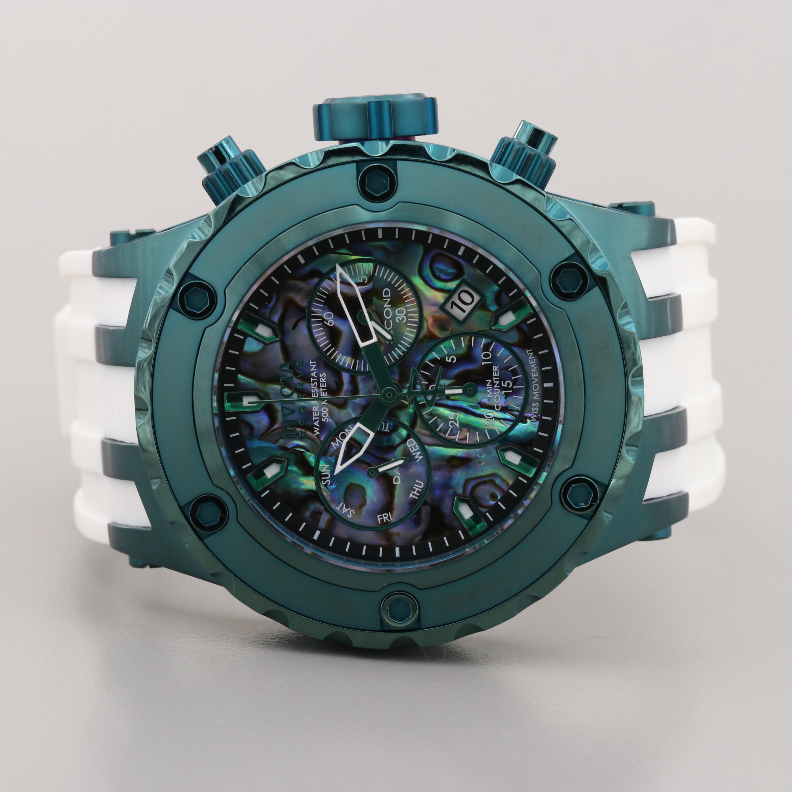 Invicta Reserve Specialty Subaqua Stainless Steel Watch With Abalone Dial