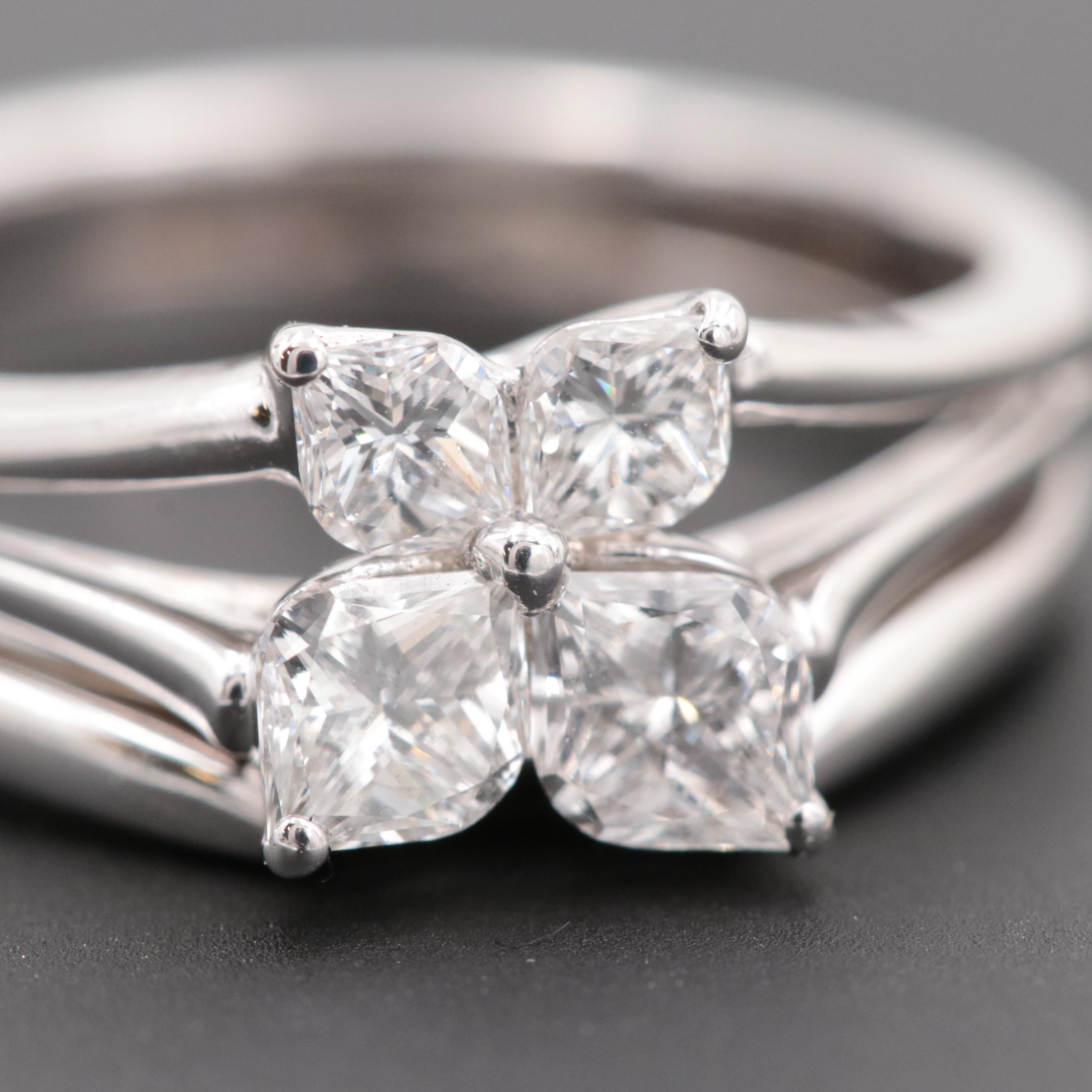 18K White Gold Calla Cut™ Diamond Ring