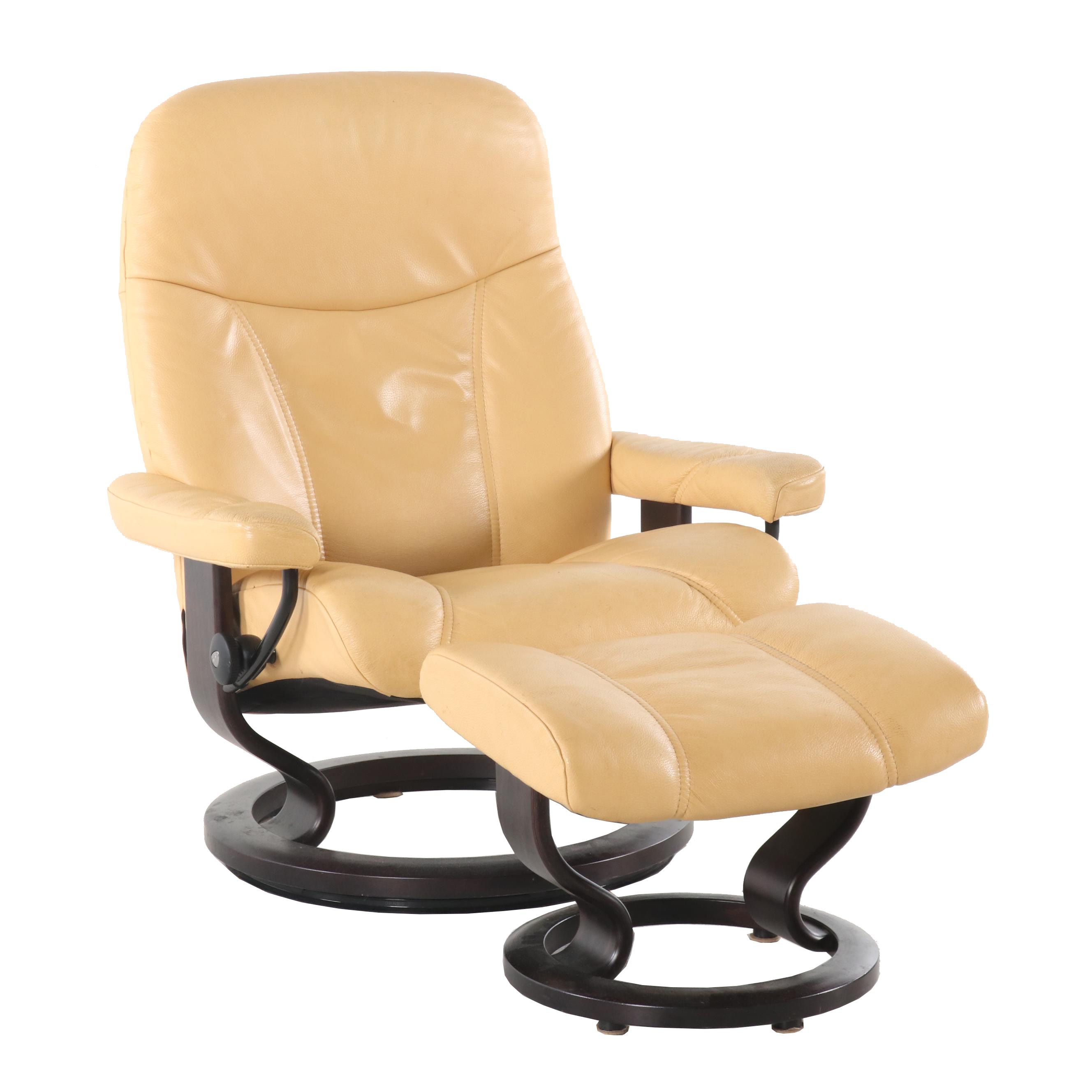 Ekornes Stressless Consul Chair with Ottoman