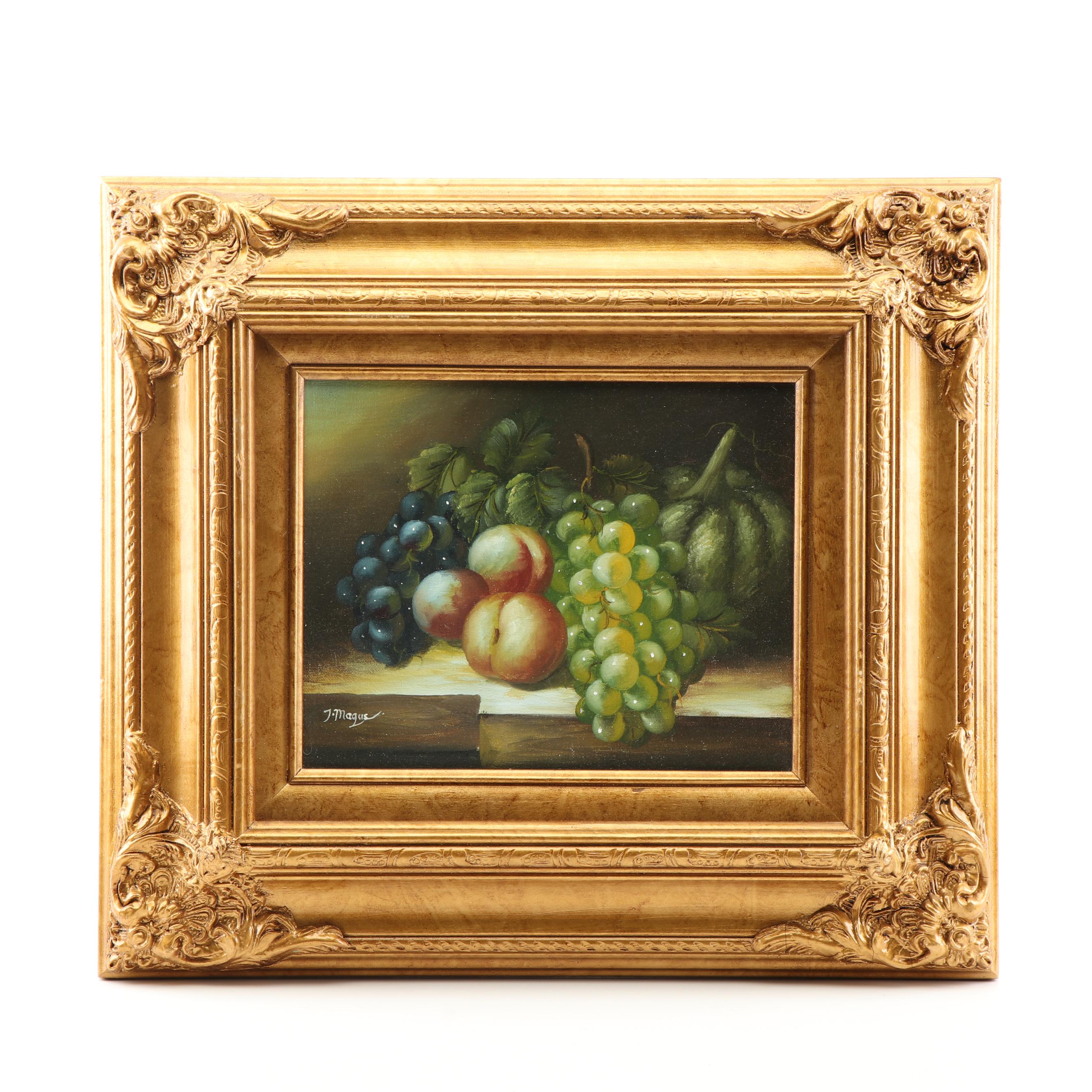 J. Magus Still Life Oil Painting