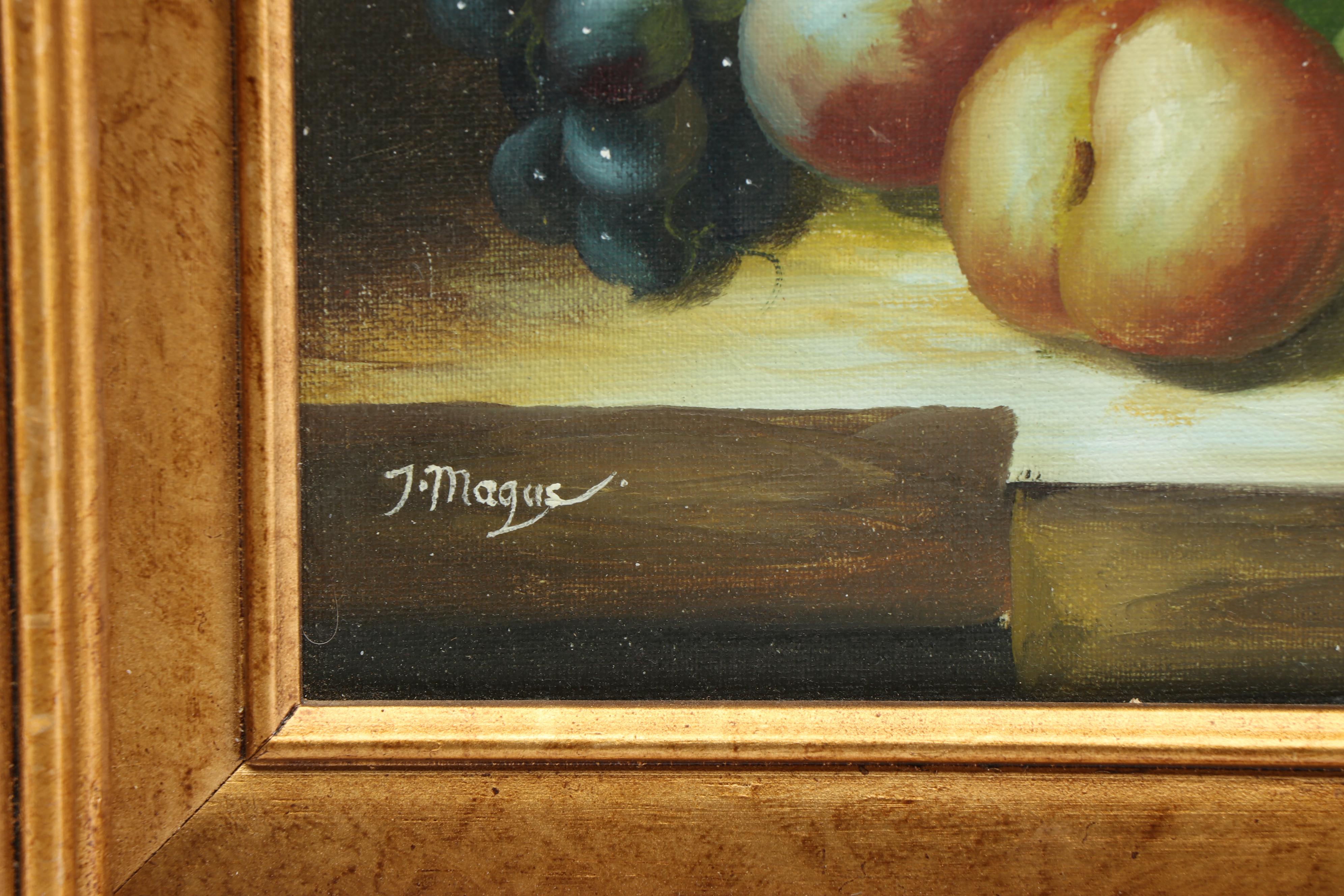 J. Magus Still Life Oil Painting