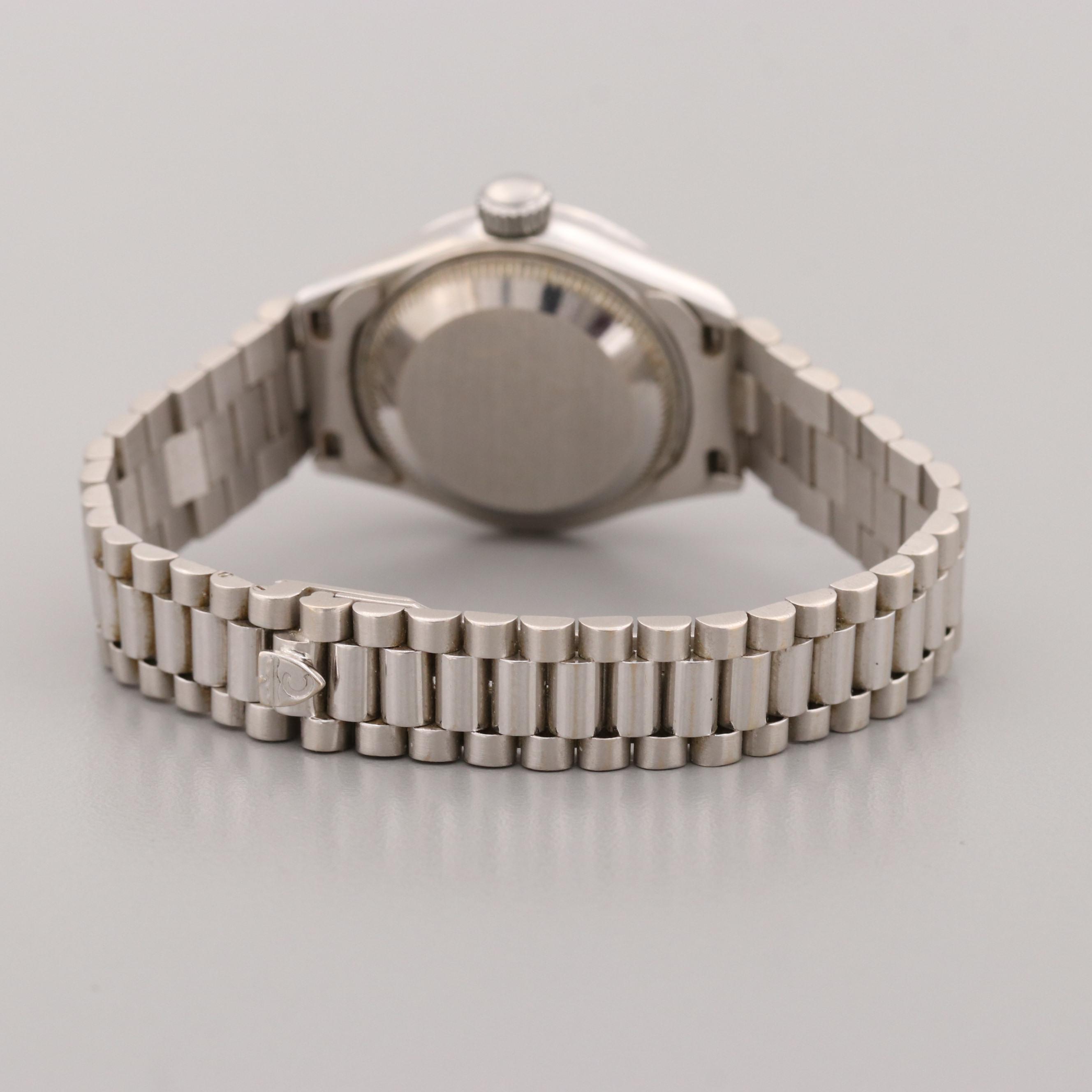 Croton 18K White Gold and Diamonds Automatic Watch