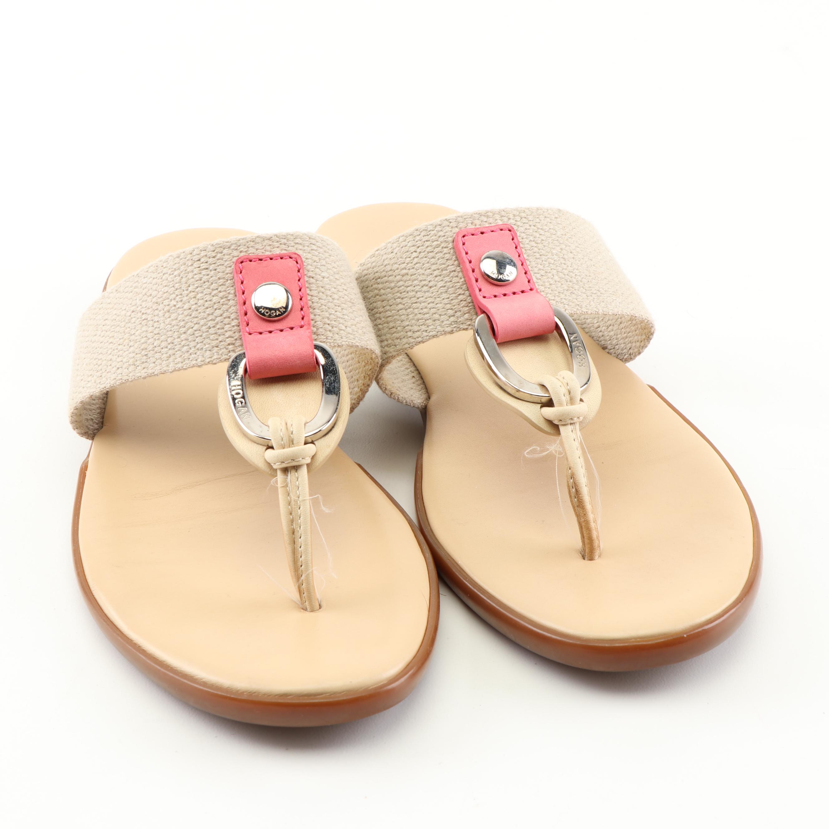 The Car Shoe for Prada Suede Flats and Hogan Thongs