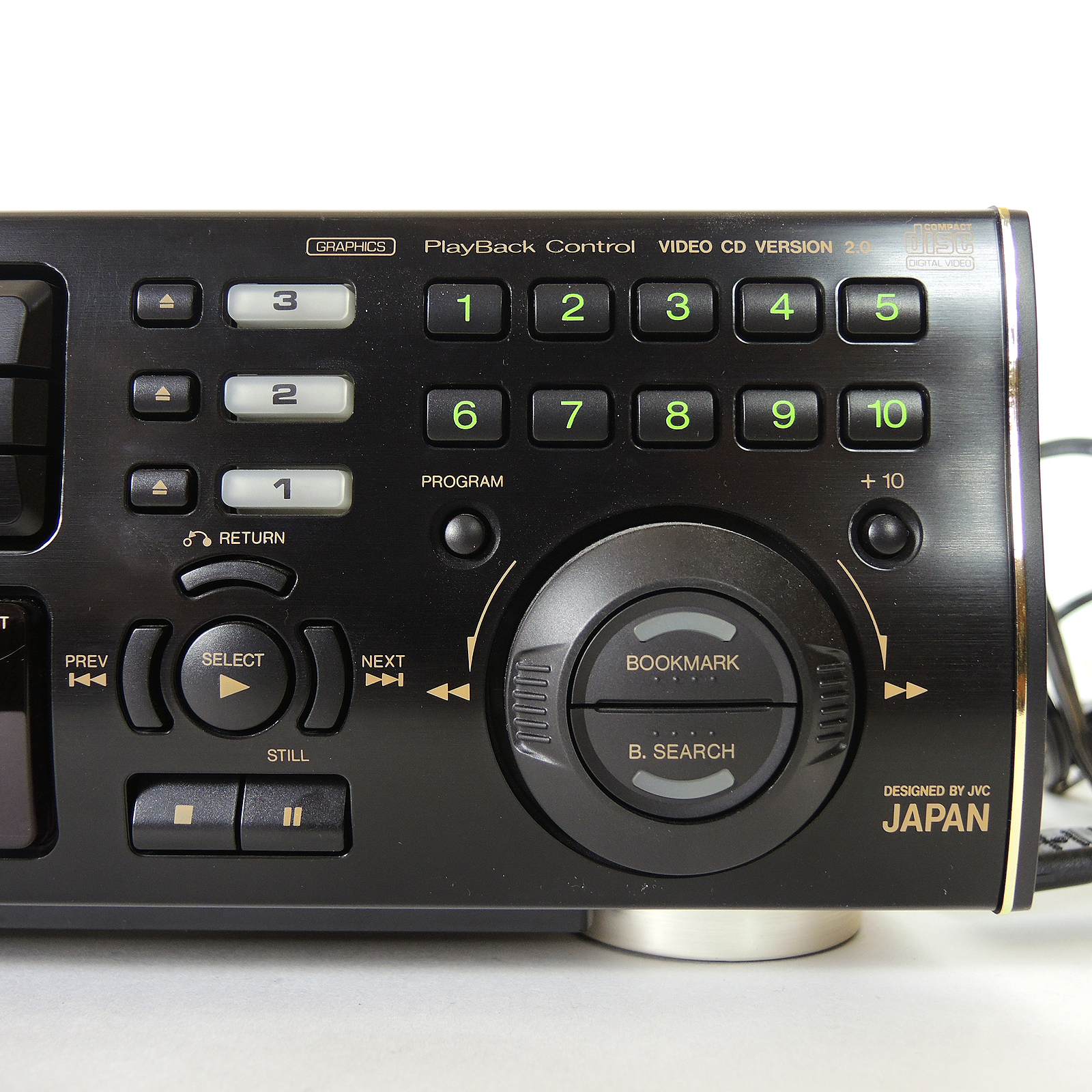 JVC XL-MV303 DISC KARAOKE VIDEO CD Player and Microphones