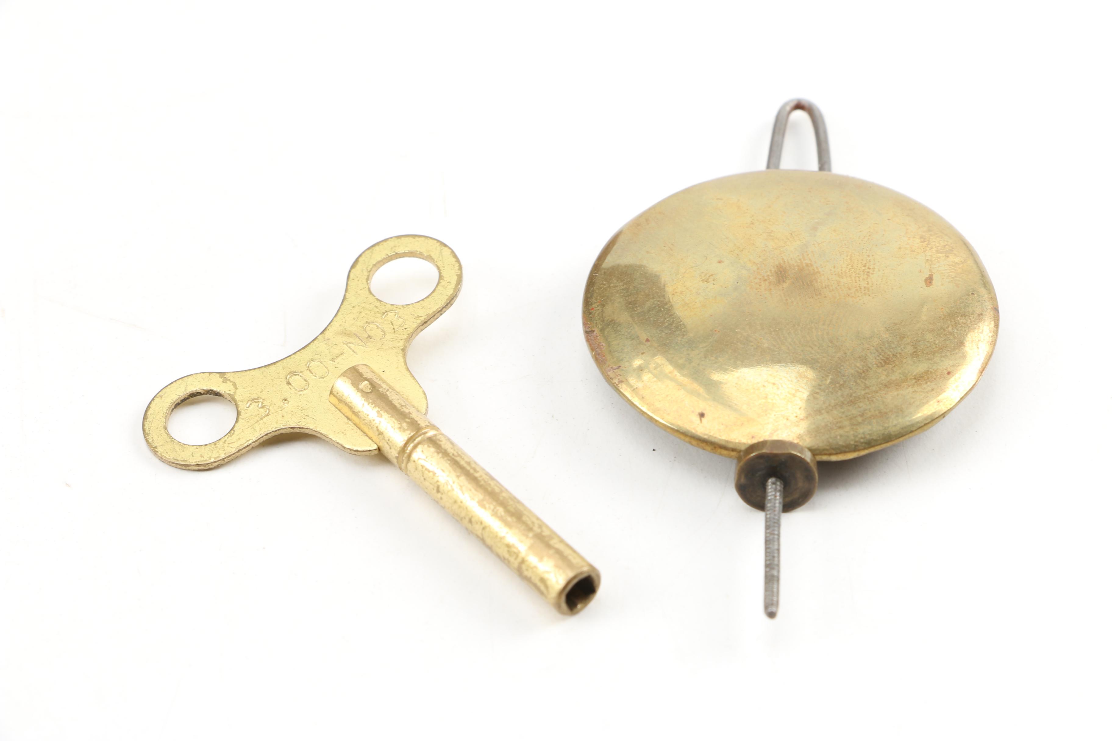 Seth Thomas Mantel Clock with Chromolithograph Alpine Scene