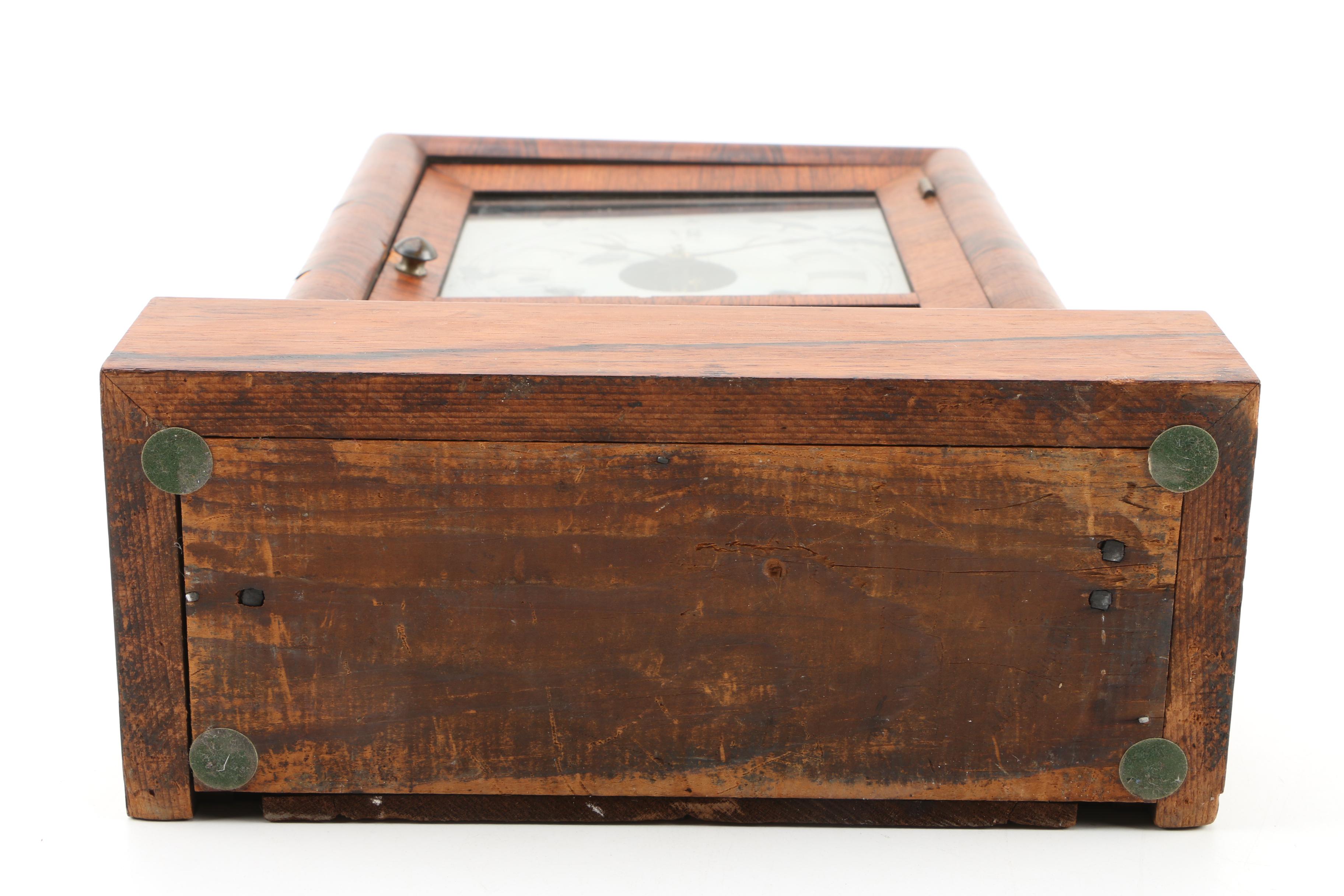 Seth Thomas Mantel Clock with Chromolithograph Alpine Scene