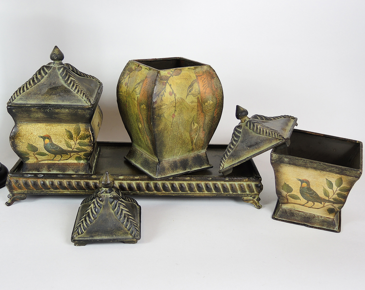 Home Decor Including Ceramic Glazed Table Lamp