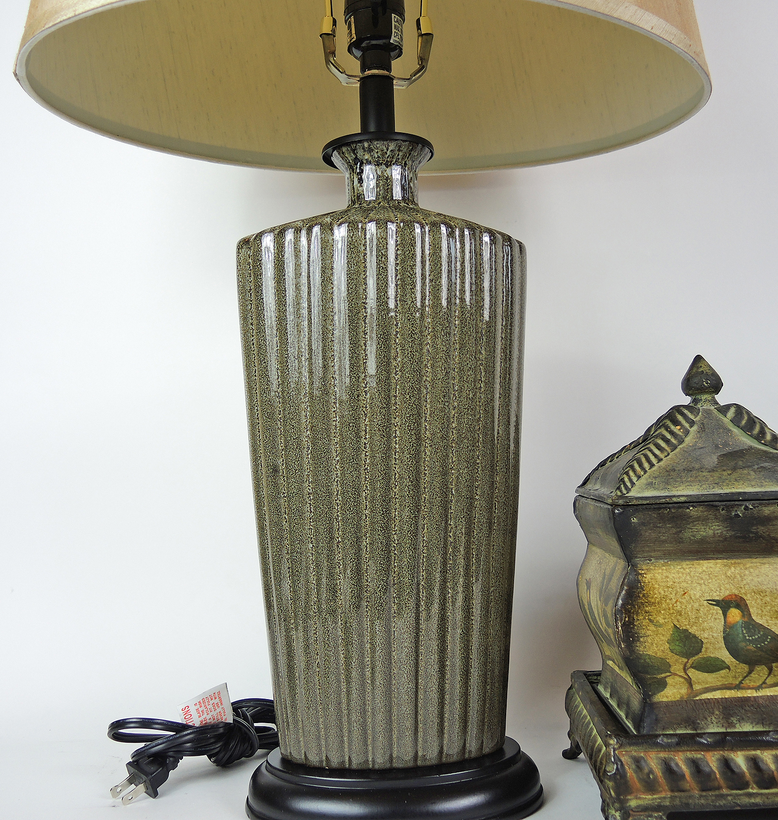 Home Decor Including Ceramic Glazed Table Lamp
