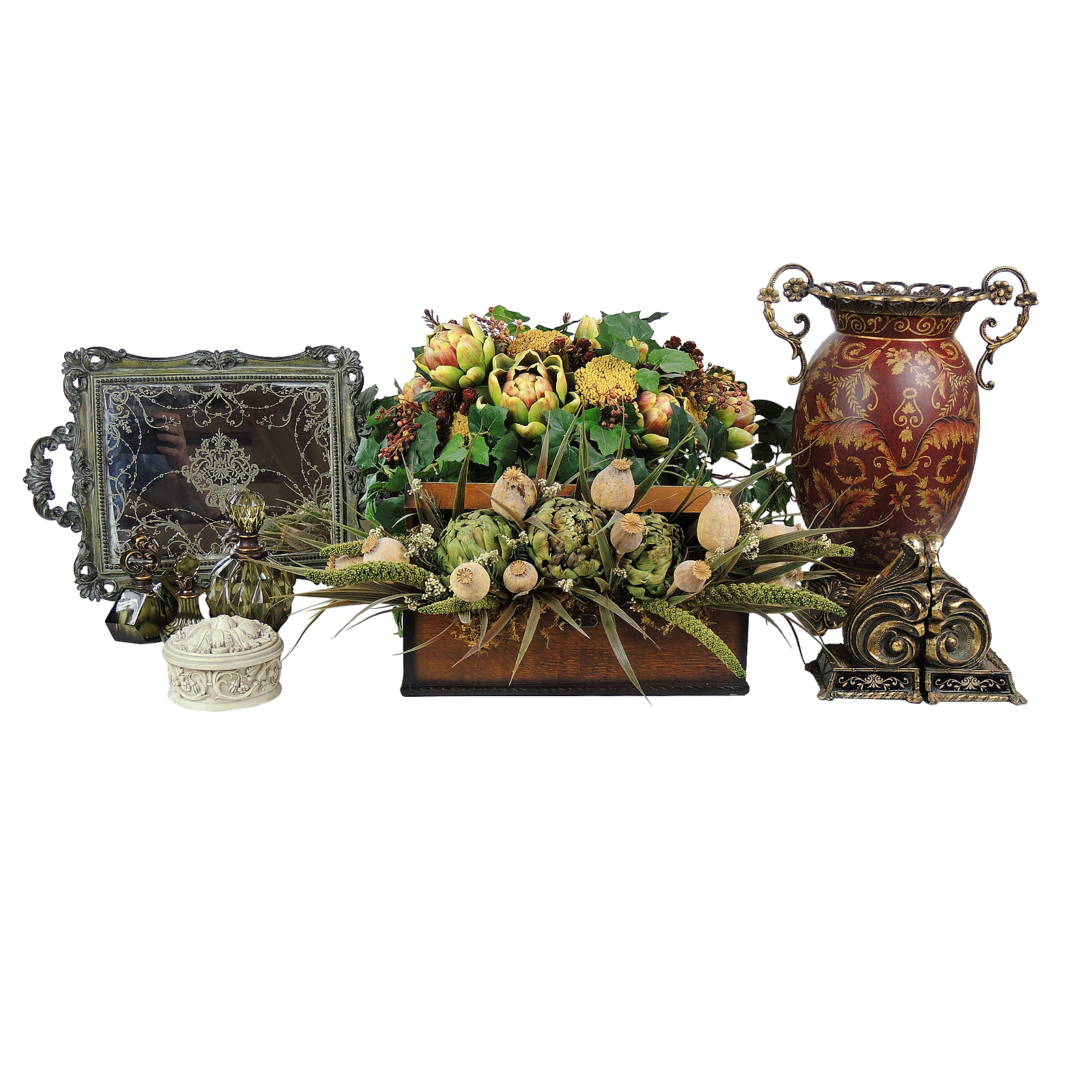 Table Decor and Floral Arrangements Including "Silky Way"