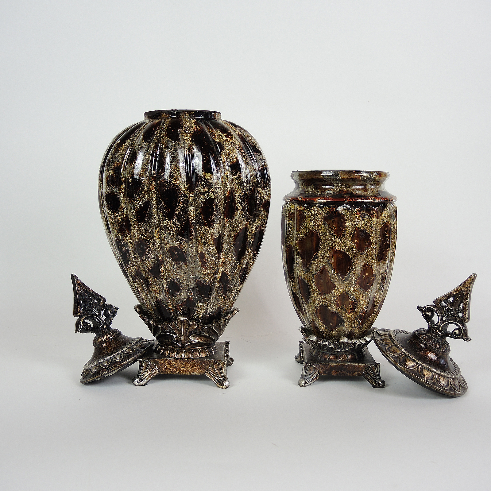 Floral Arrangements, Decorative Urns and Metal Table Boxes