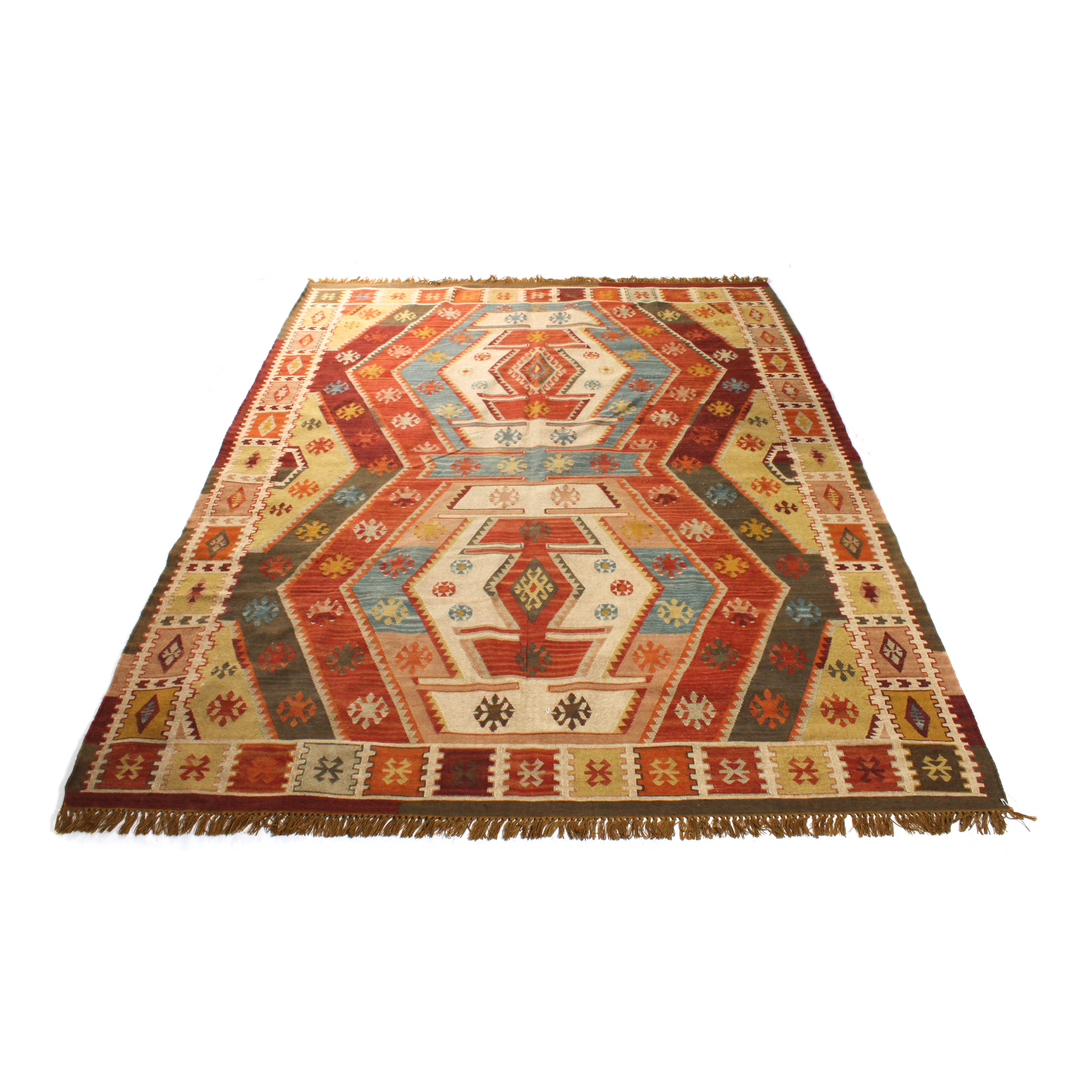 Pottery Barn Turkish "Gianna" Indoor/Outdoor Kilim Rug