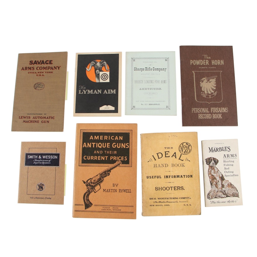 Vintage Firearms Catalog, Pamphlet, and Record Books