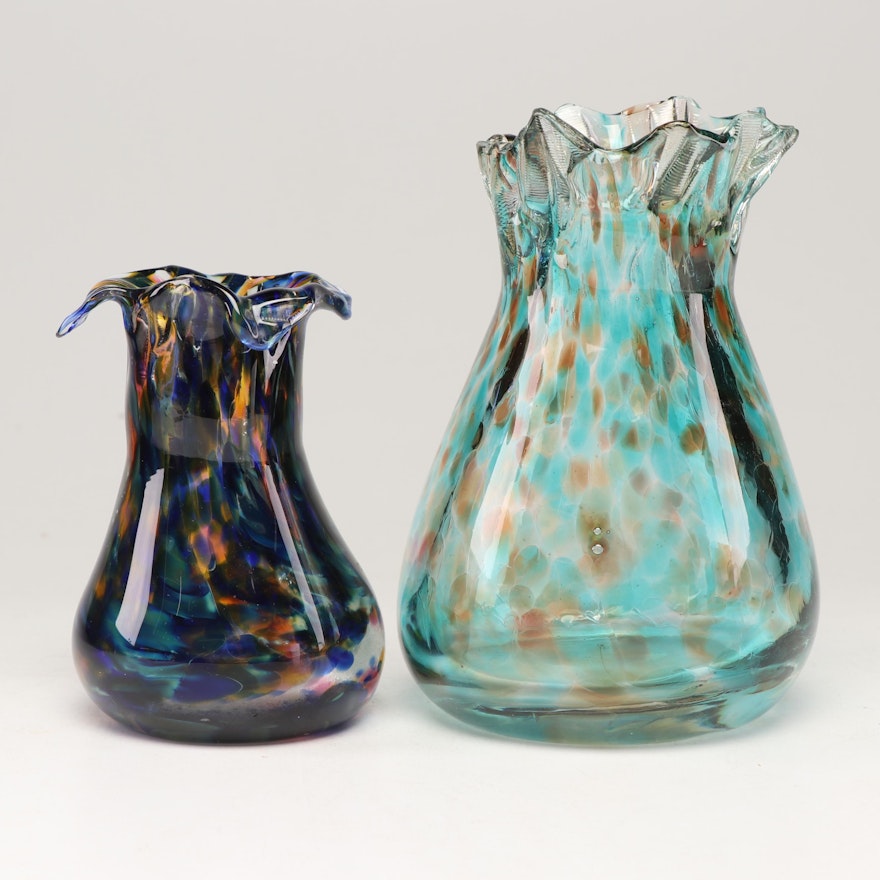 Art Glass Vases by Raymond Raines