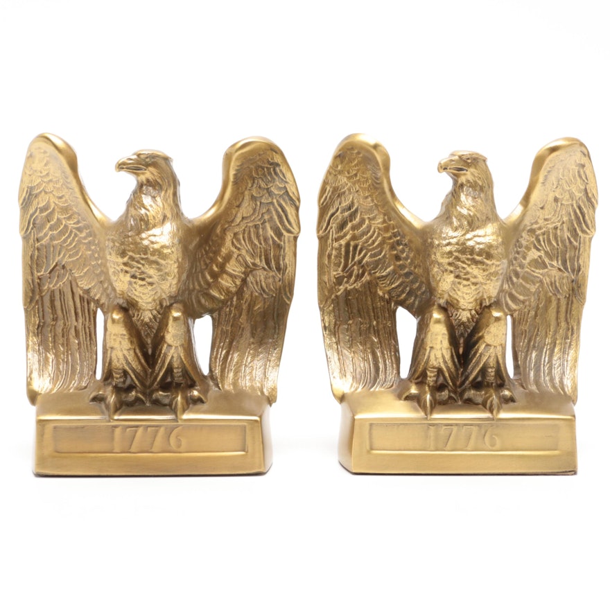 PM Craftsman Metal Eagle "1776" Bookends