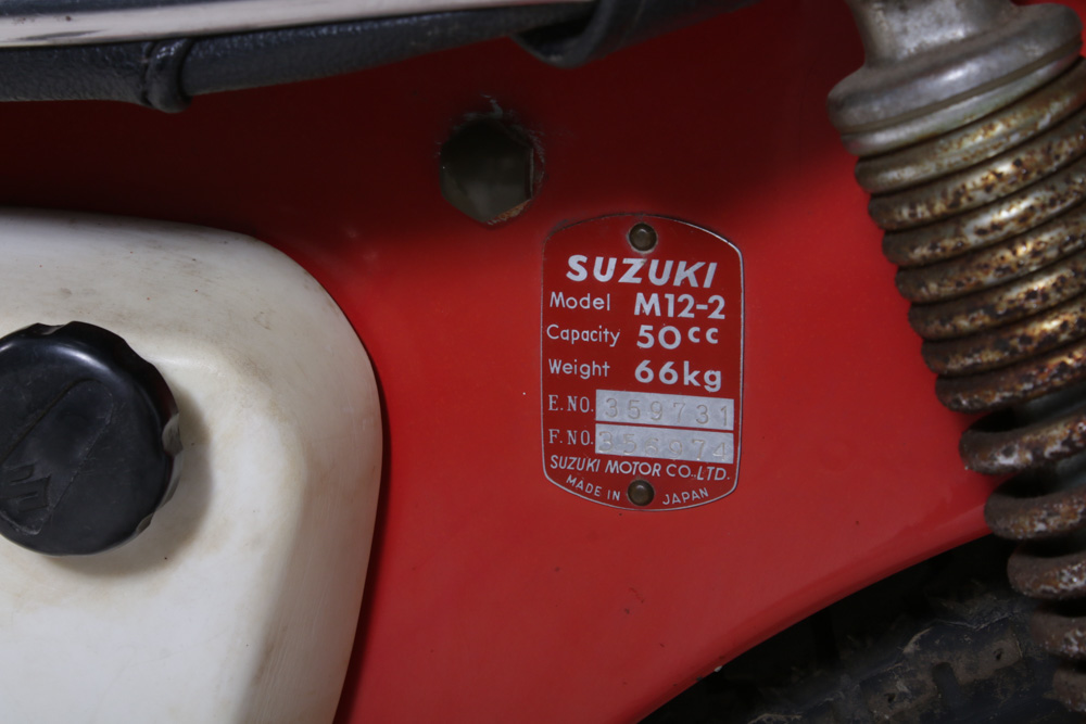 1966 Suzuki 50 Model M12 Motorcycle