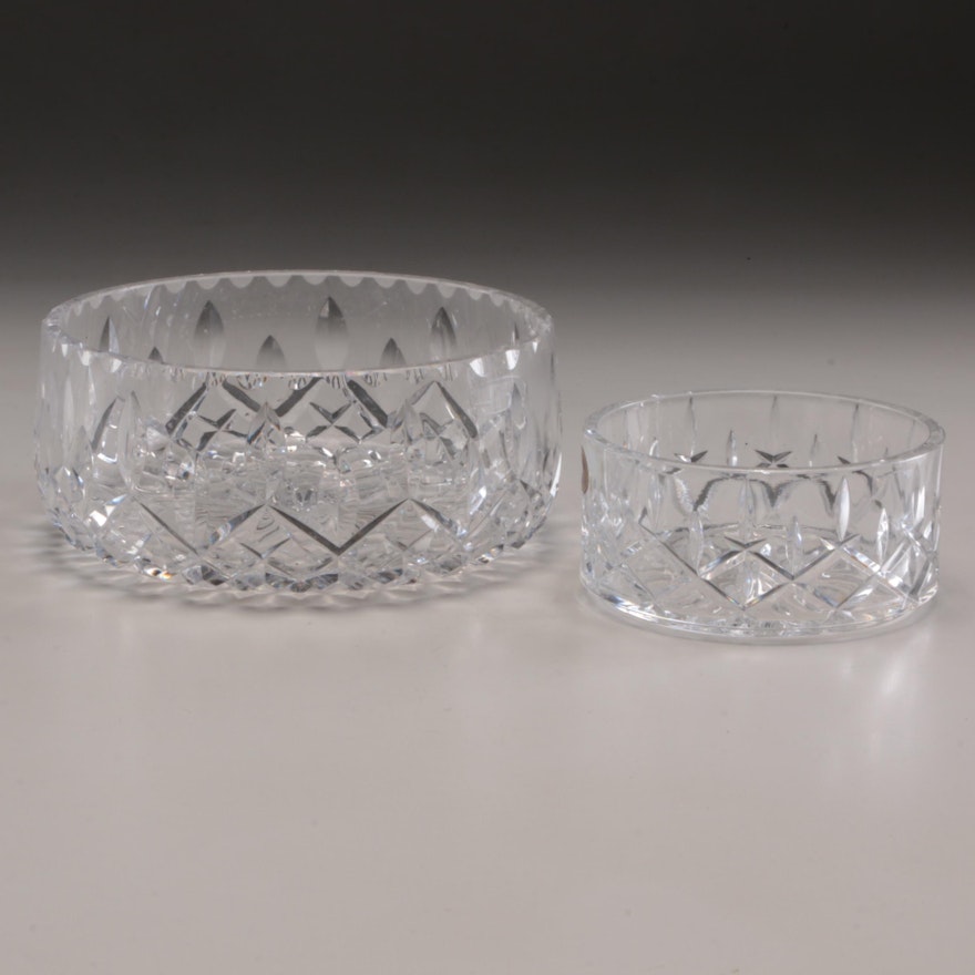 Gorham Crystal Candy Bowl and Crystal Centerpiece