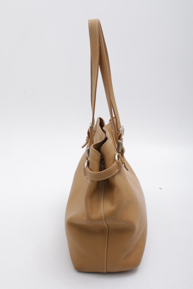 Prada Vitello Daino Pebbled Leather Top Handle Shoulder Bag