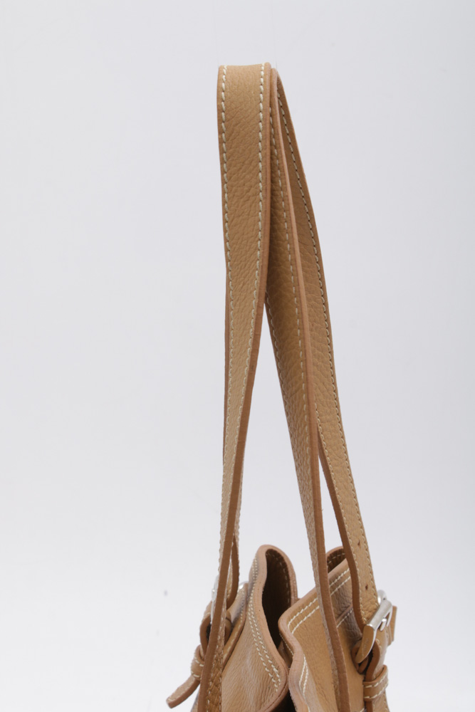 Prada Vitello Daino Pebbled Leather Top Handle Shoulder Bag