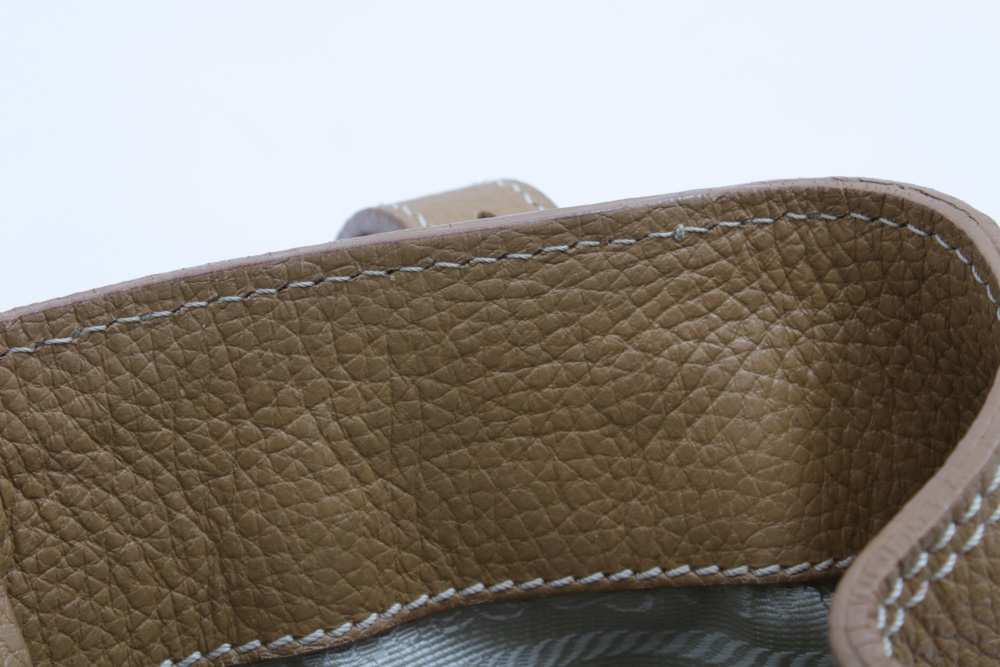 Prada Vitello Daino Pebbled Leather Top Handle Shoulder Bag