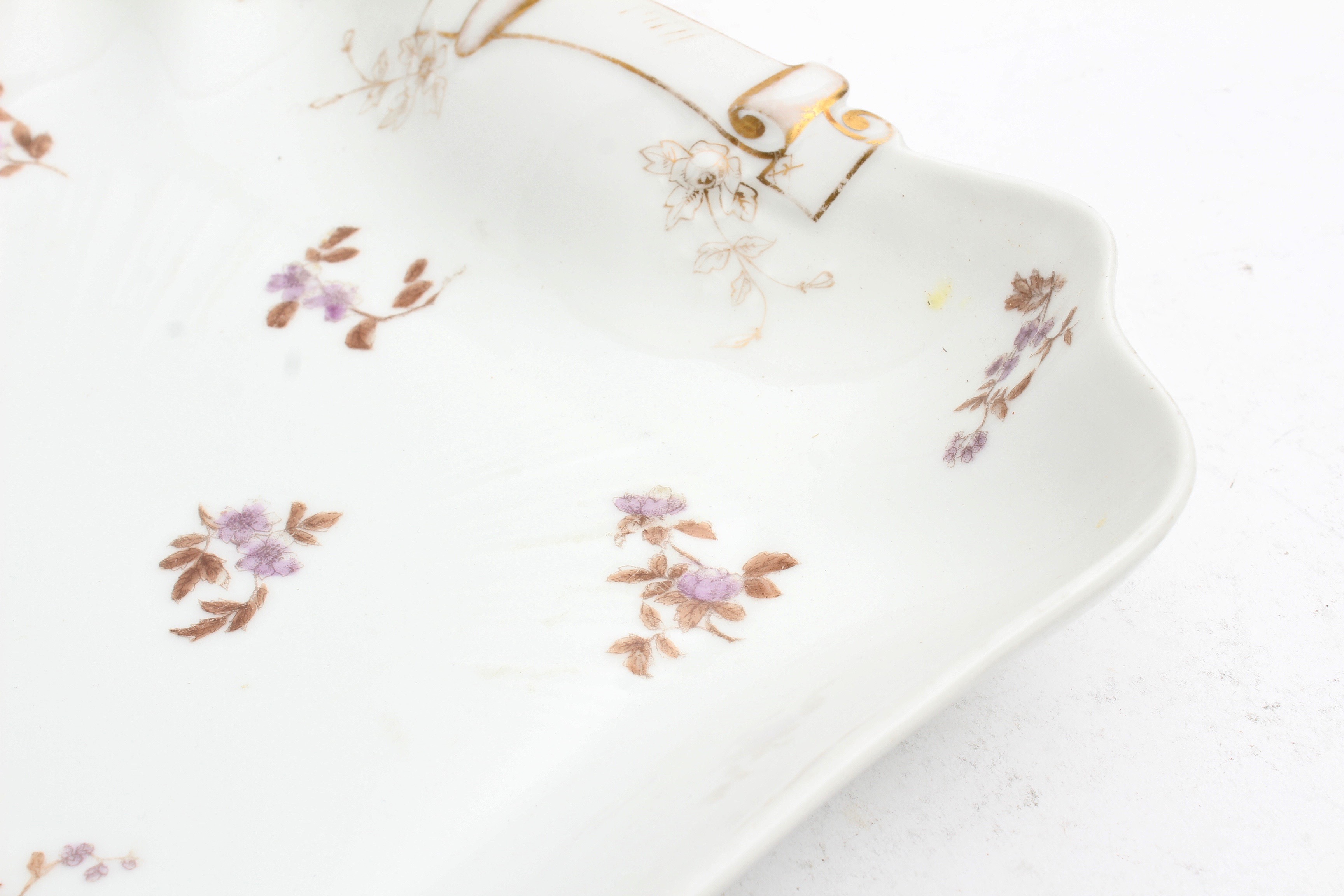 Limoges France Porcelain Plates, Platter, and Demitasse, Antique