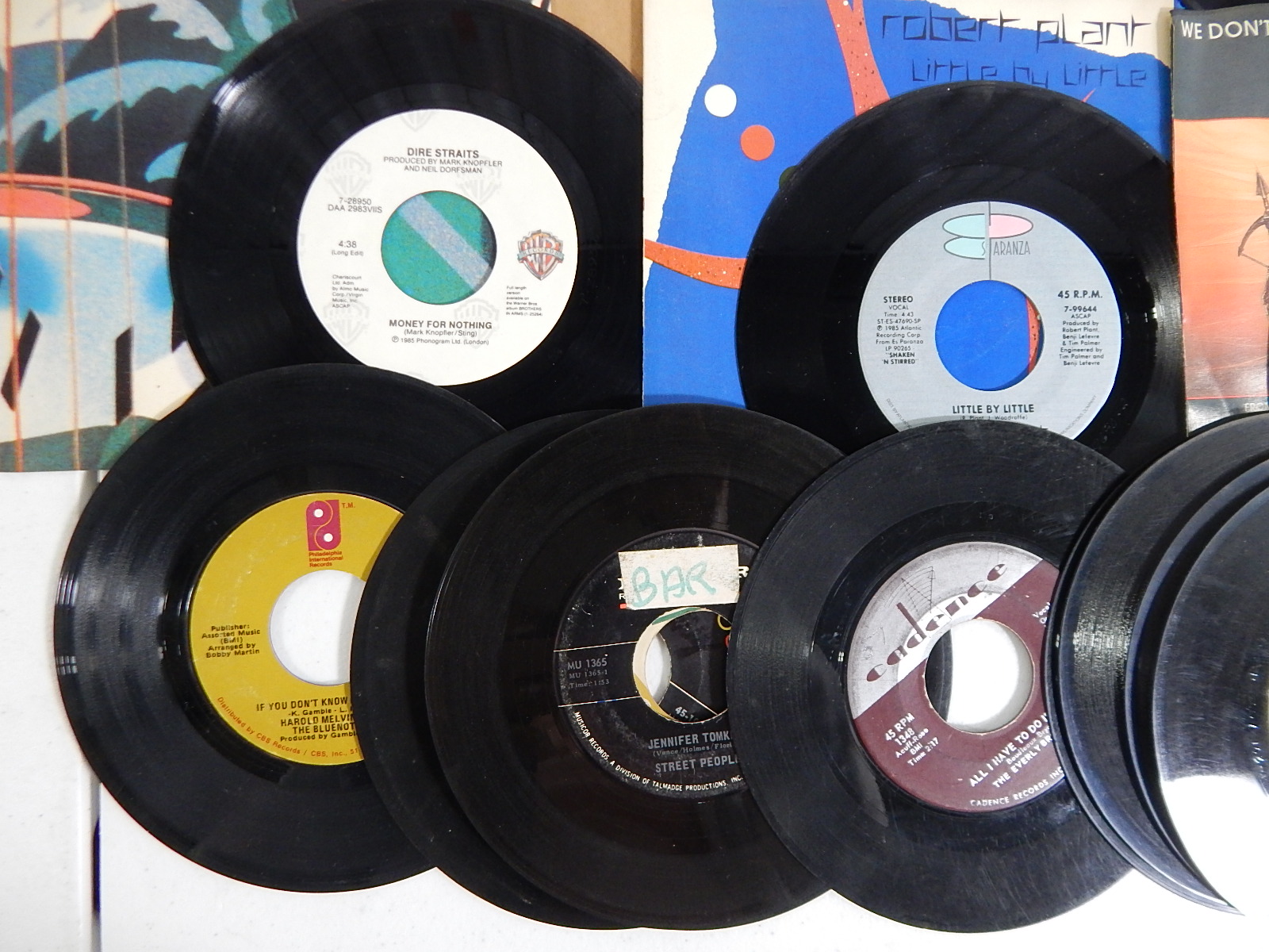 1960s/1970s 45 RPM Record Albums with Tina Turner, Phil Collins, Everly Brothers