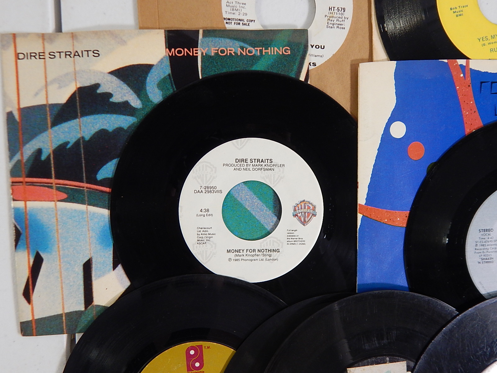 1960s/1970s 45 RPM Record Albums with Tina Turner, Phil Collins, Everly Brothers