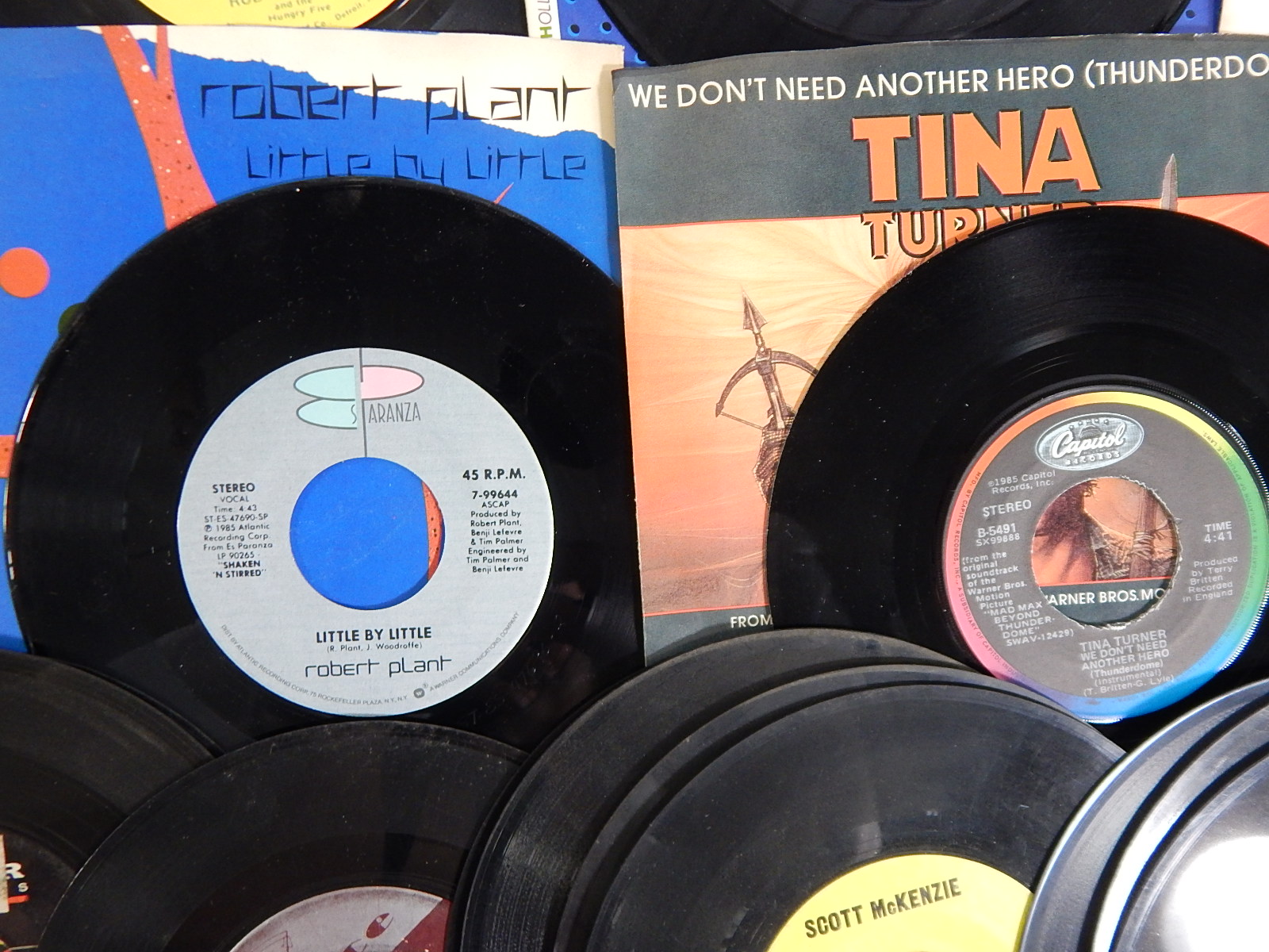 1960s/1970s 45 RPM Record Albums with Tina Turner, Phil Collins, Everly Brothers