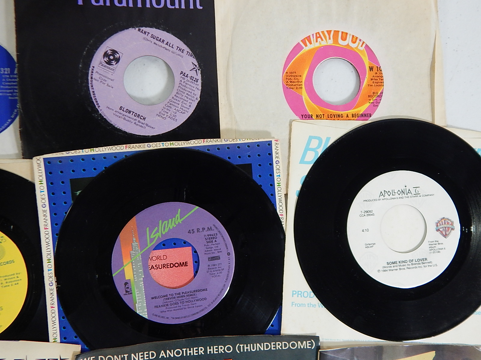 1960s/1970s 45 RPM Record Albums with Tina Turner, Phil Collins, Everly Brothers