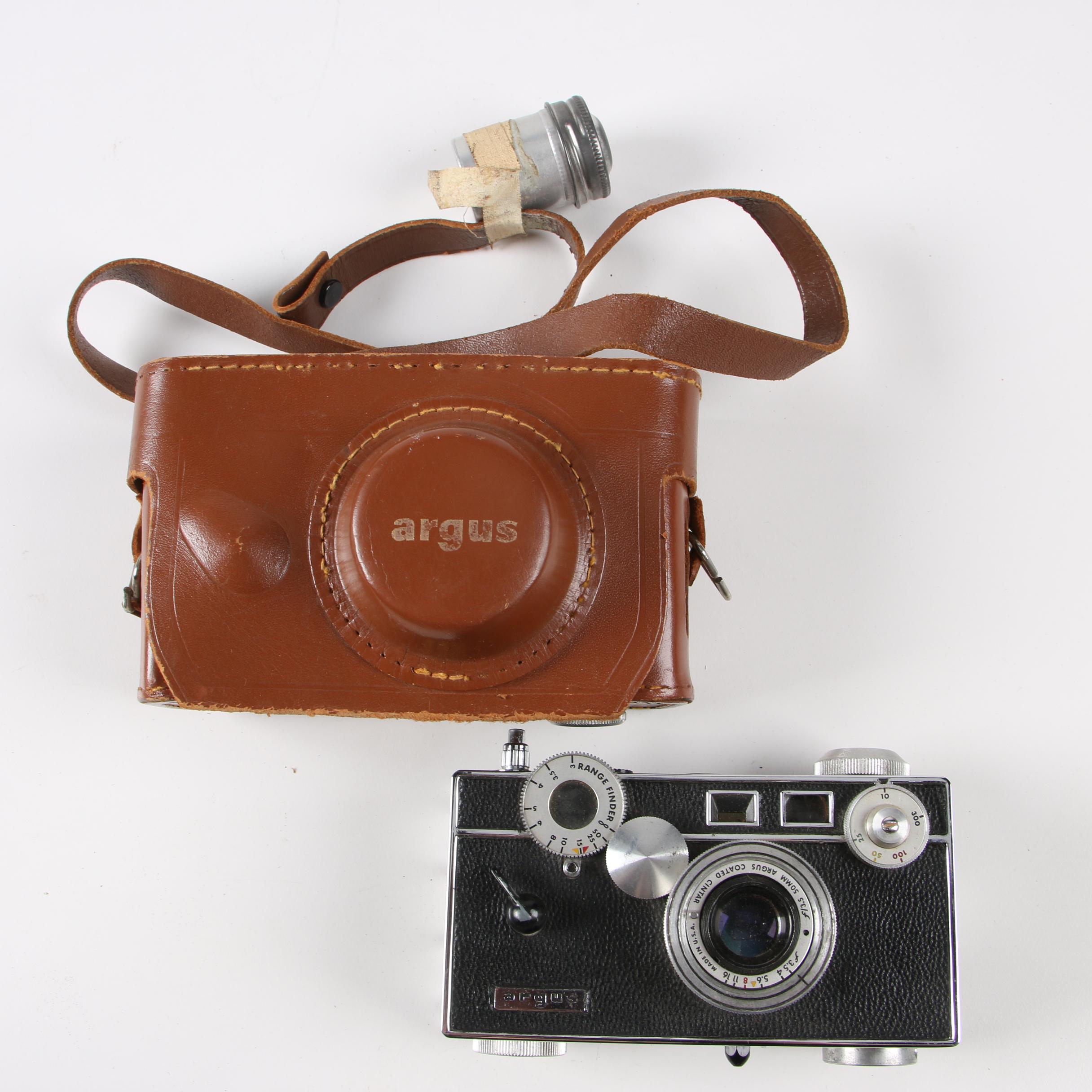 Argus C3 and Autronic 35 35mm Rangefinder Cameras, Mid-Century