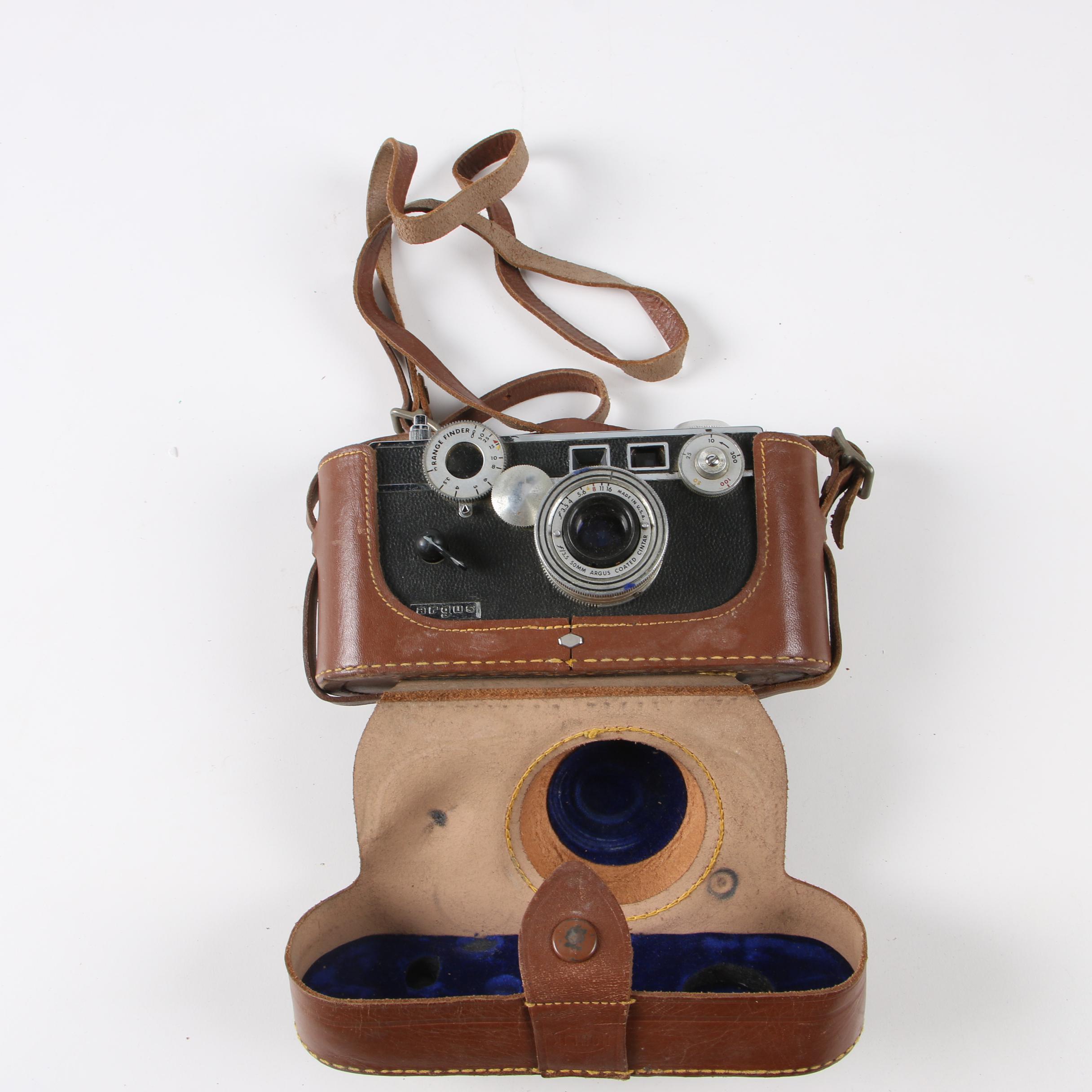 Argus C3 and Autronic 35 35mm Rangefinder Cameras, Mid-Century