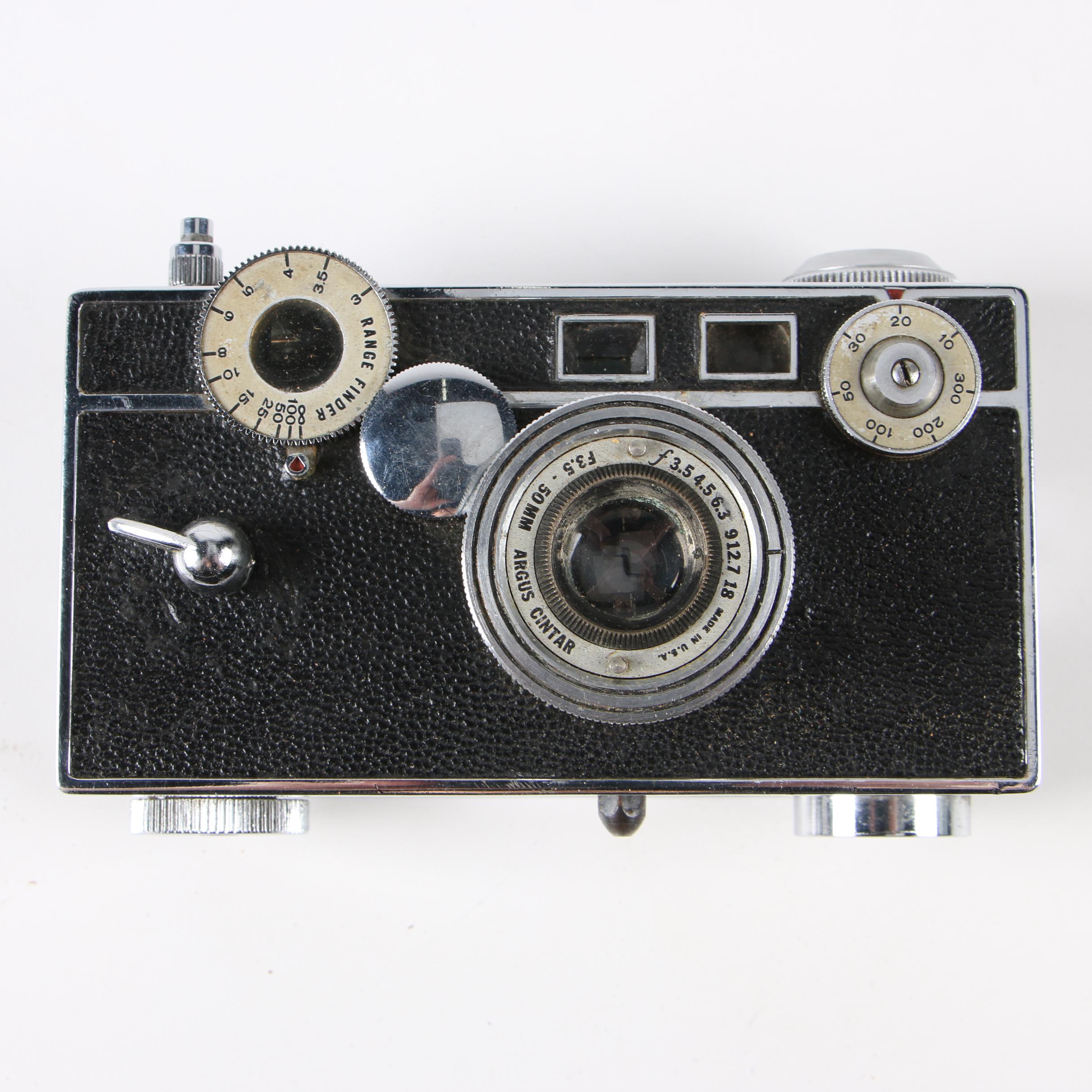 Argus C3 and Autronic 35 35mm Rangefinder Cameras, Mid-Century