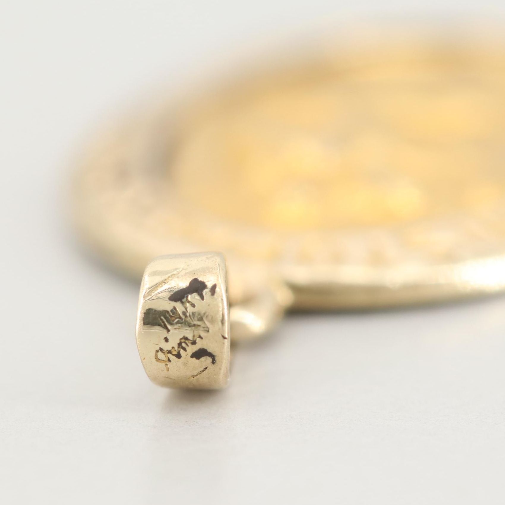 14K Yellow Gold Saint Christopher Icon Pendant