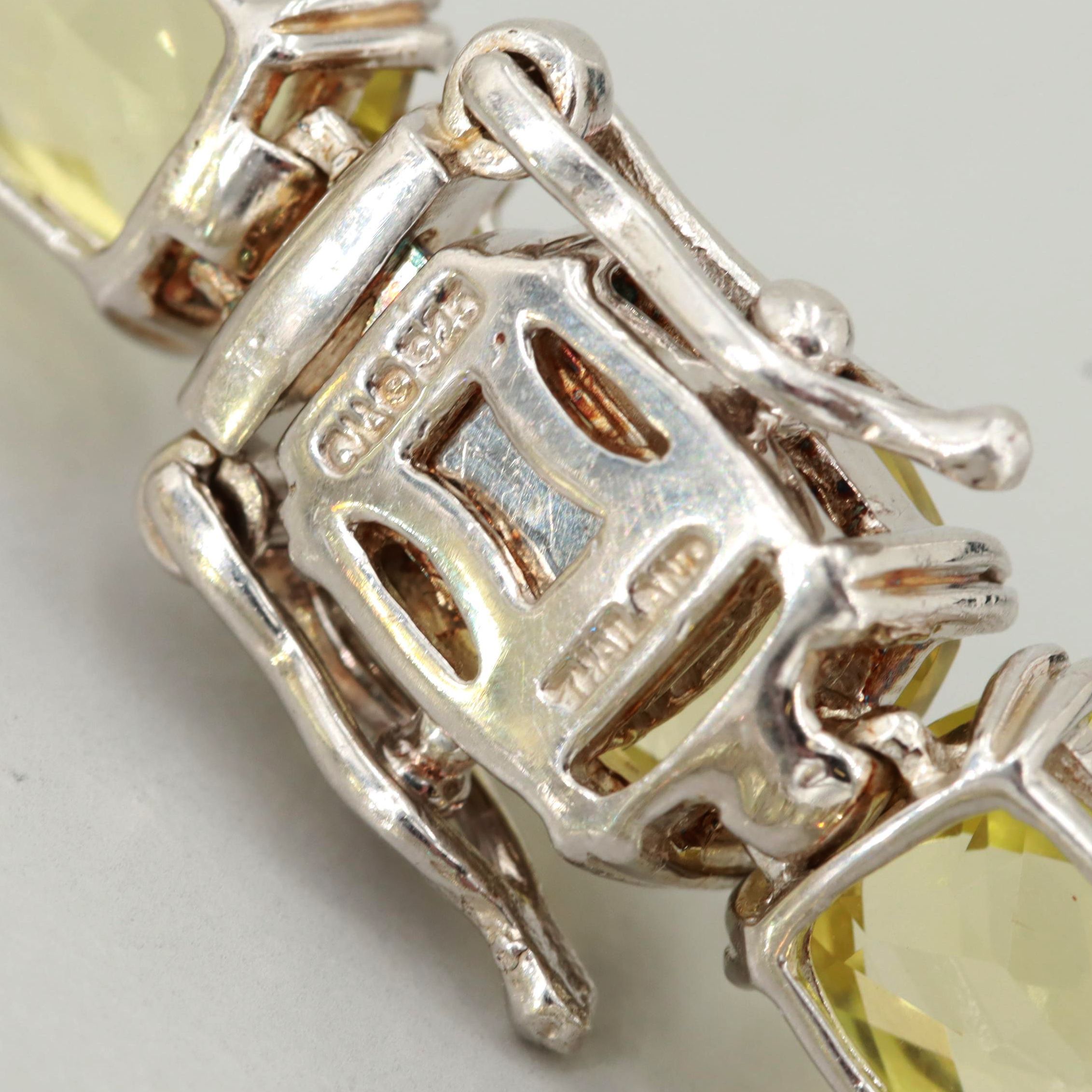 Sterling Silver Lemon Citrine Bracelet
