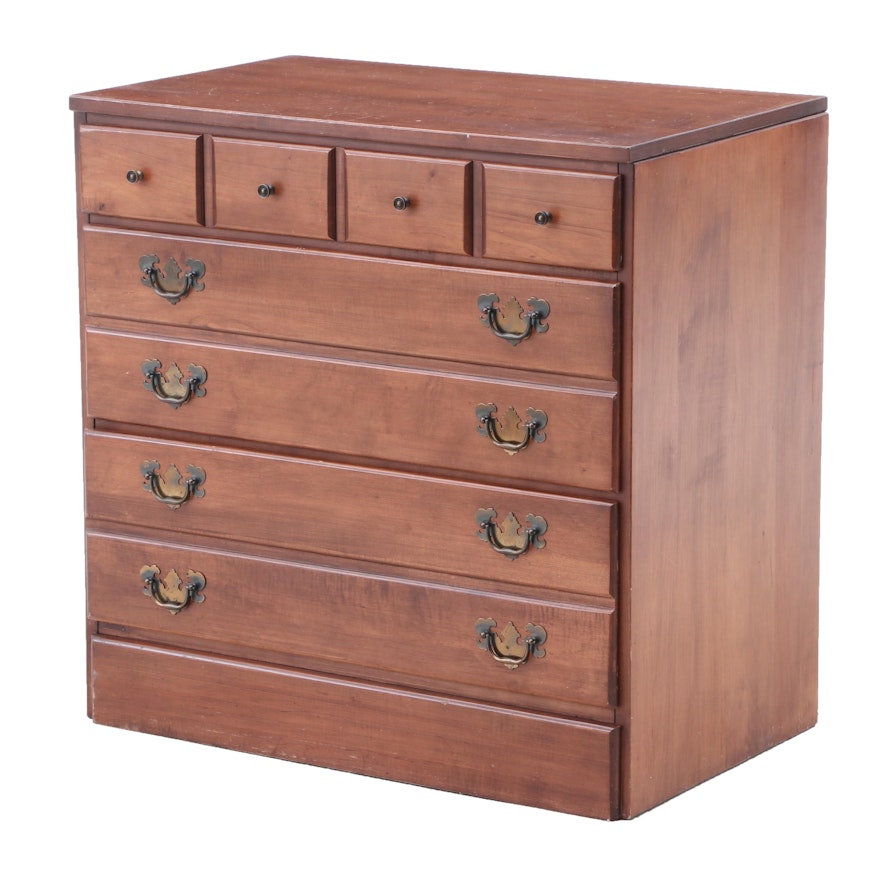 Colonial Style Maple Chest of Drawers, Late 20th Century