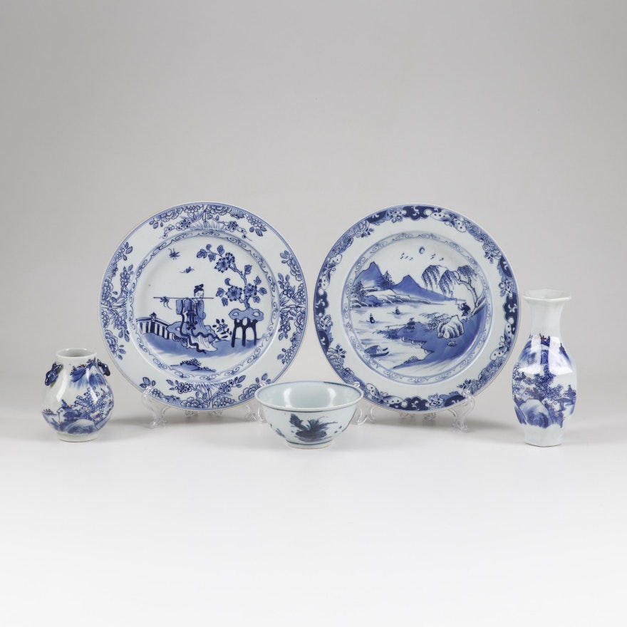 Chinese 'Hundred Deer' Porcelain Deer and Other Ceramics