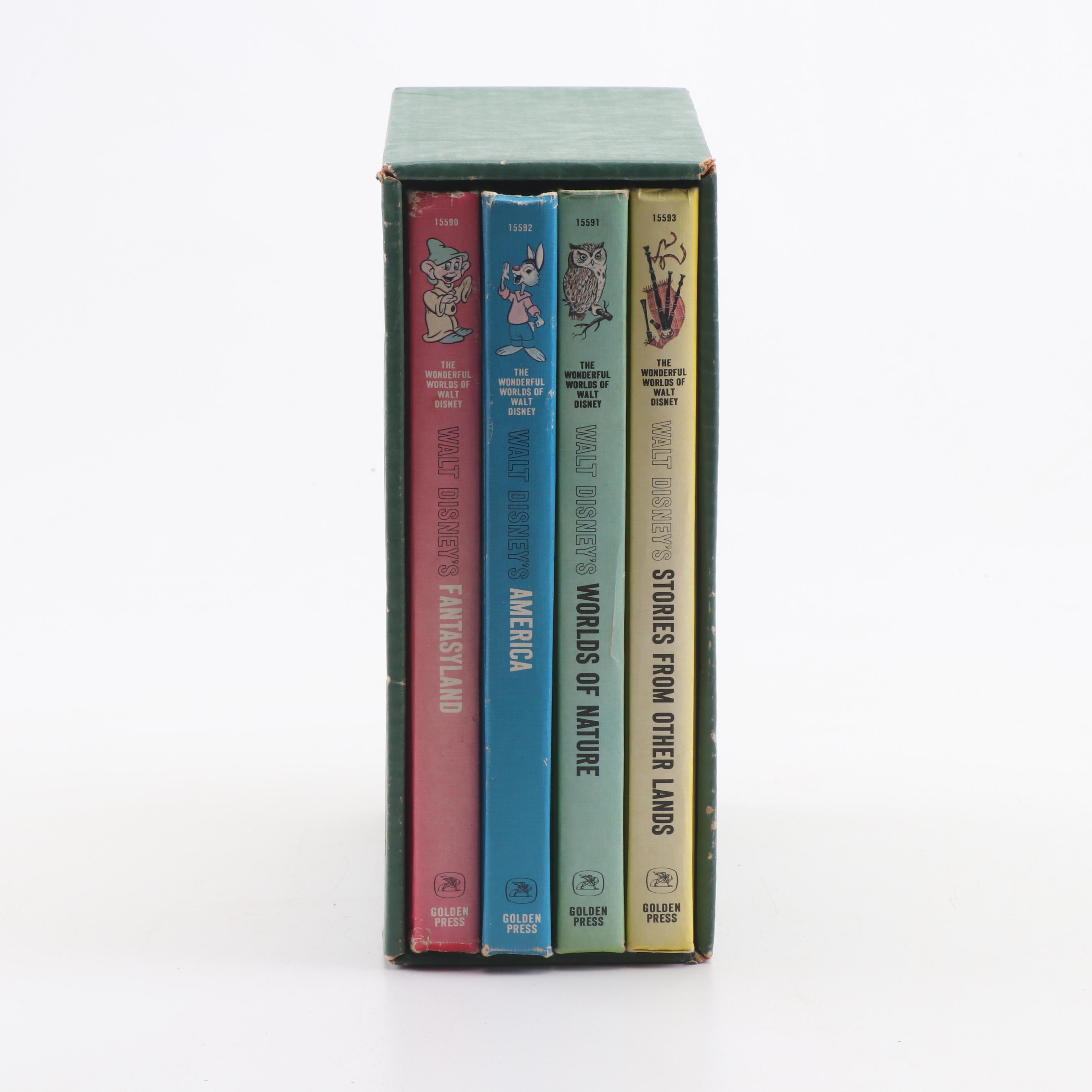 1963 "Wonderful Worlds of Walt Disney" Golden Press Book Set