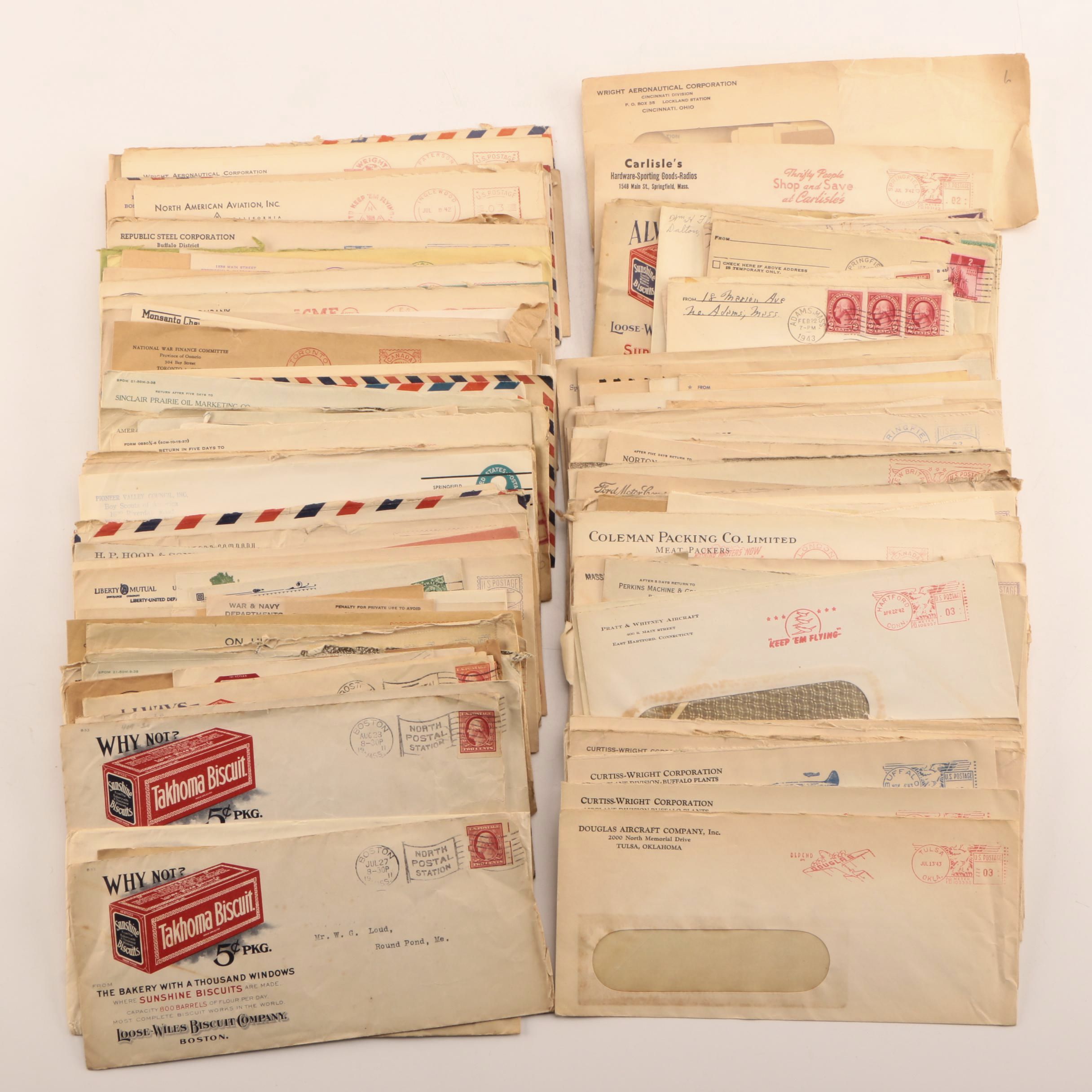 Large Assortment of Various Postal Envelope Cancellations