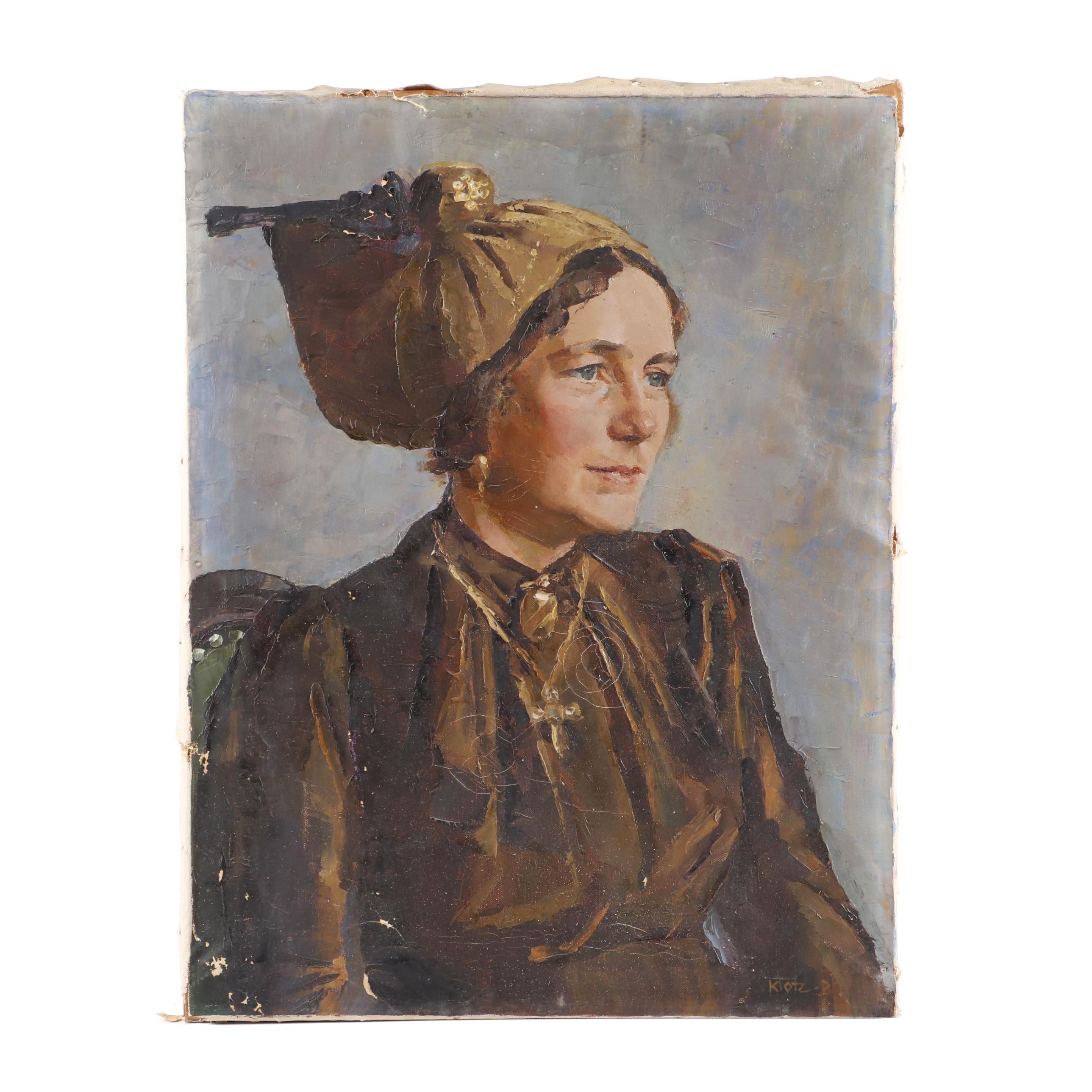 P. Klotz Oil Portrait