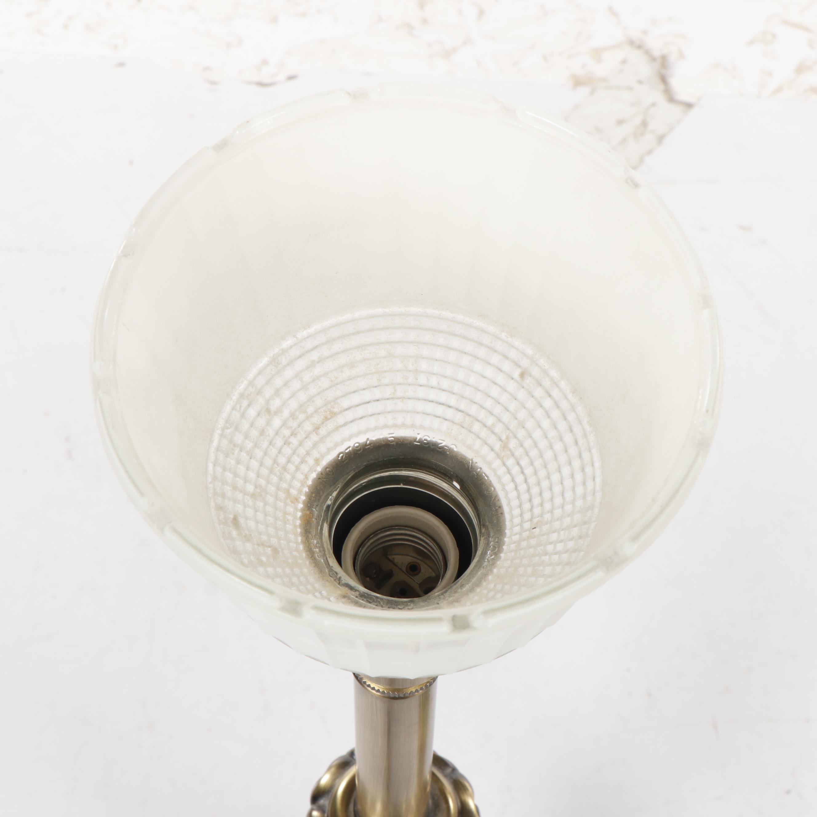 Pair of Mid Century Green Green Table Lamps