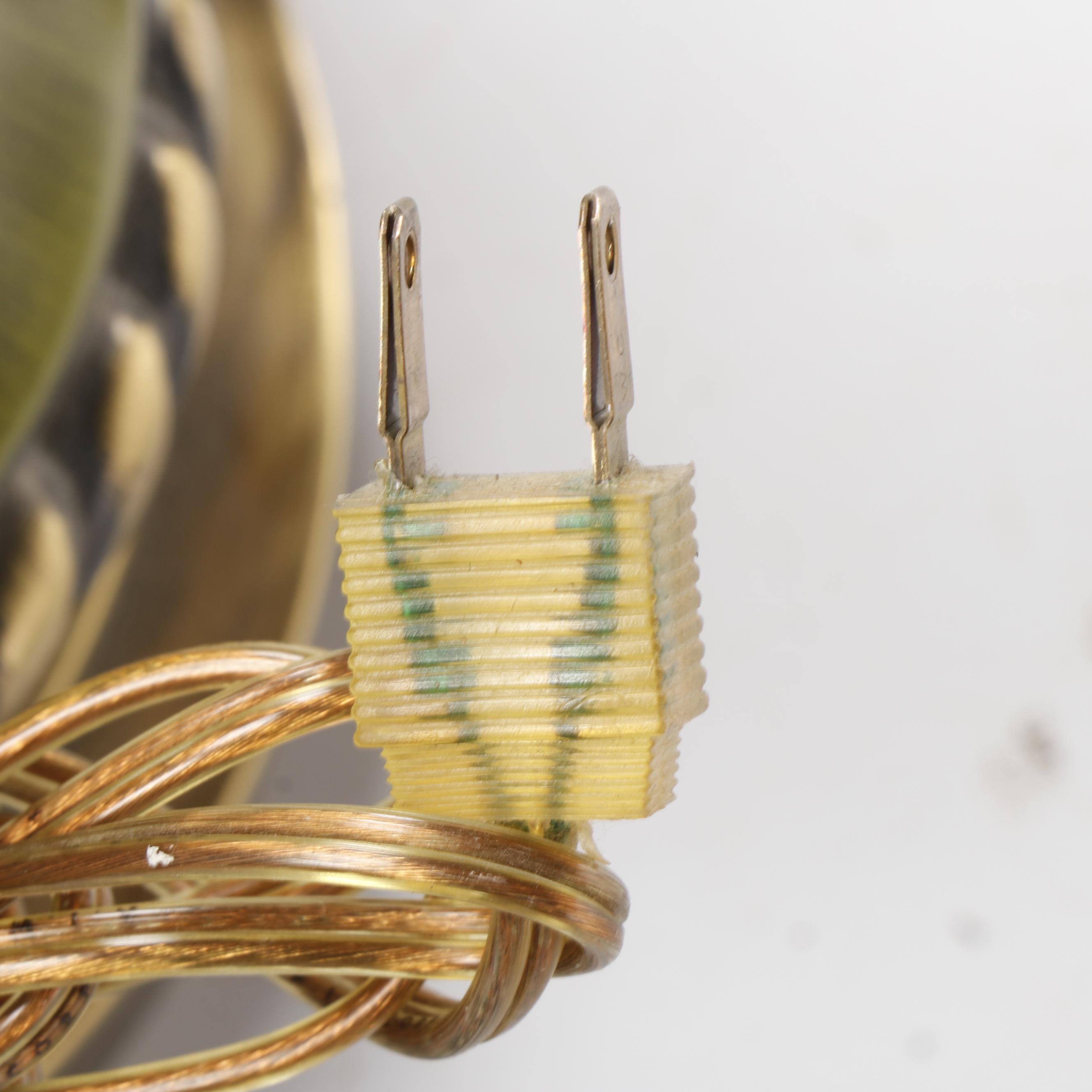 Pair of Mid Century Green Green Table Lamps