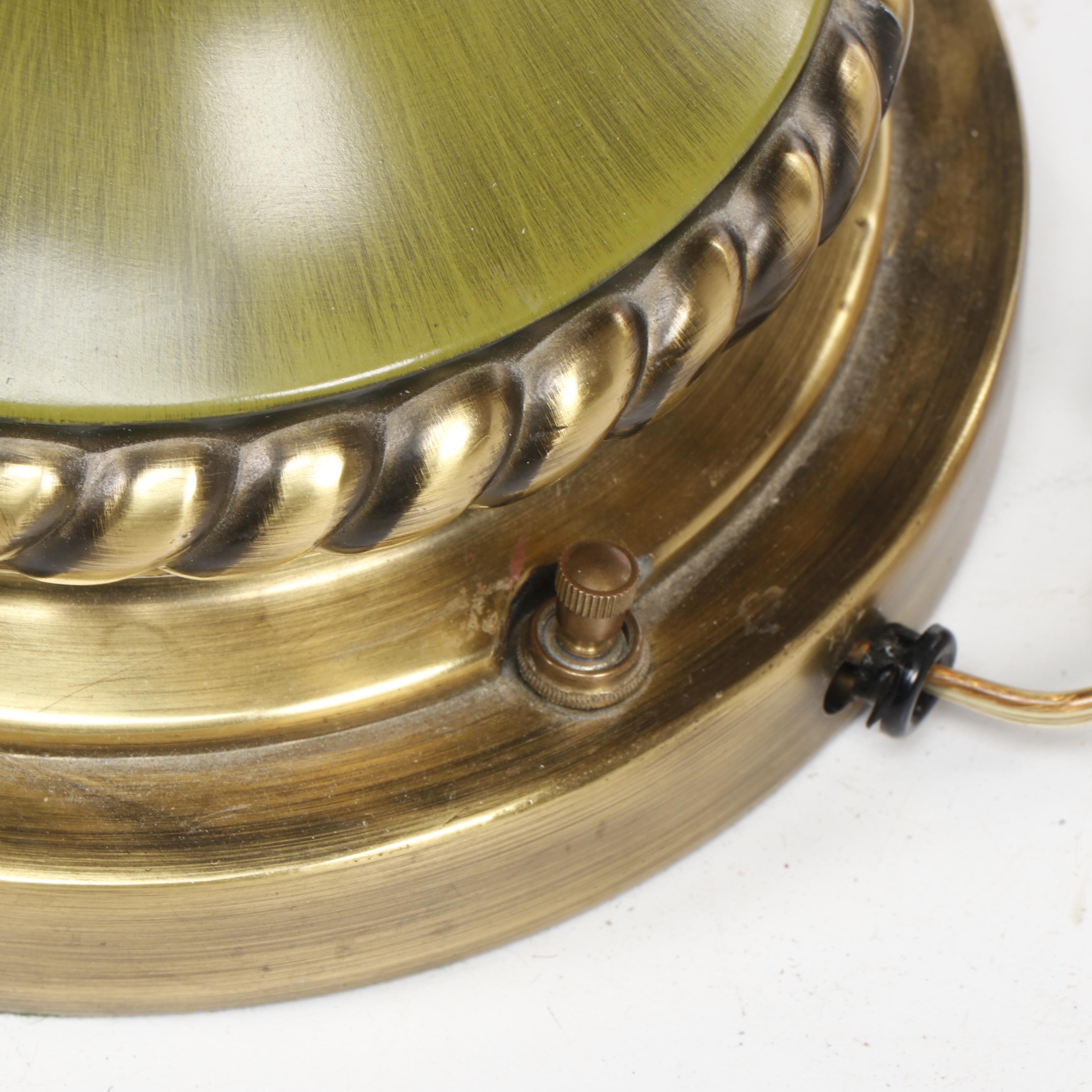 Pair of Mid Century Green Green Table Lamps