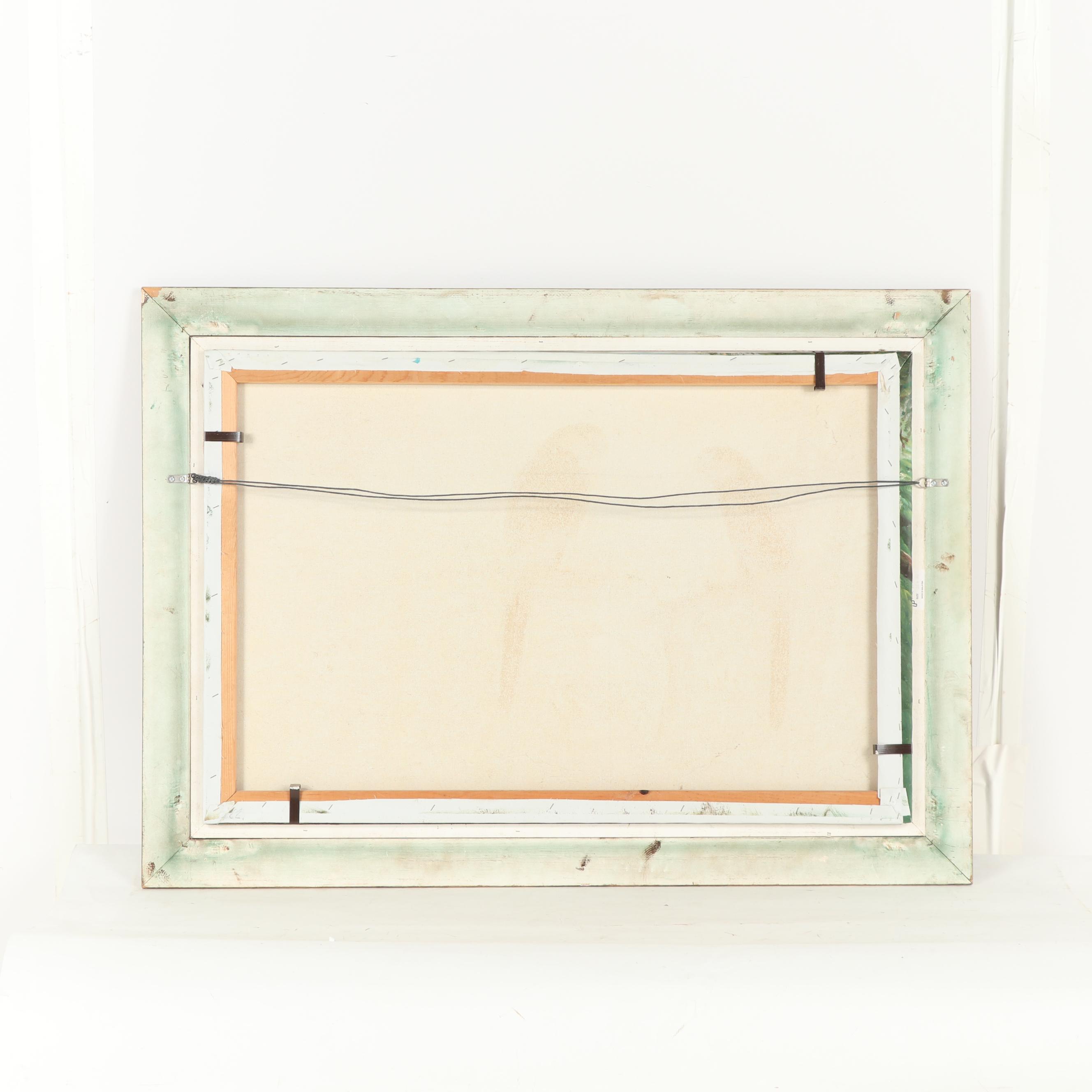 M. Henderson Oil Painting of Scarlet Macaws