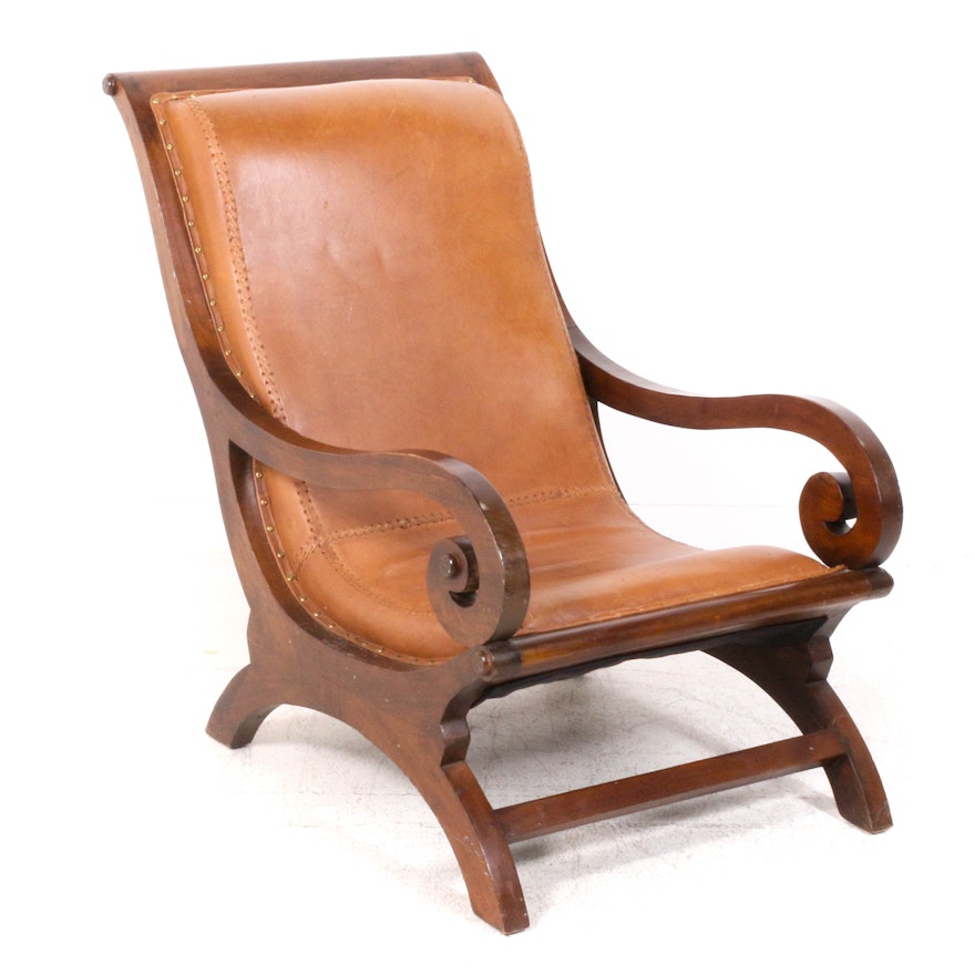 American Empire Style Lounge Chair